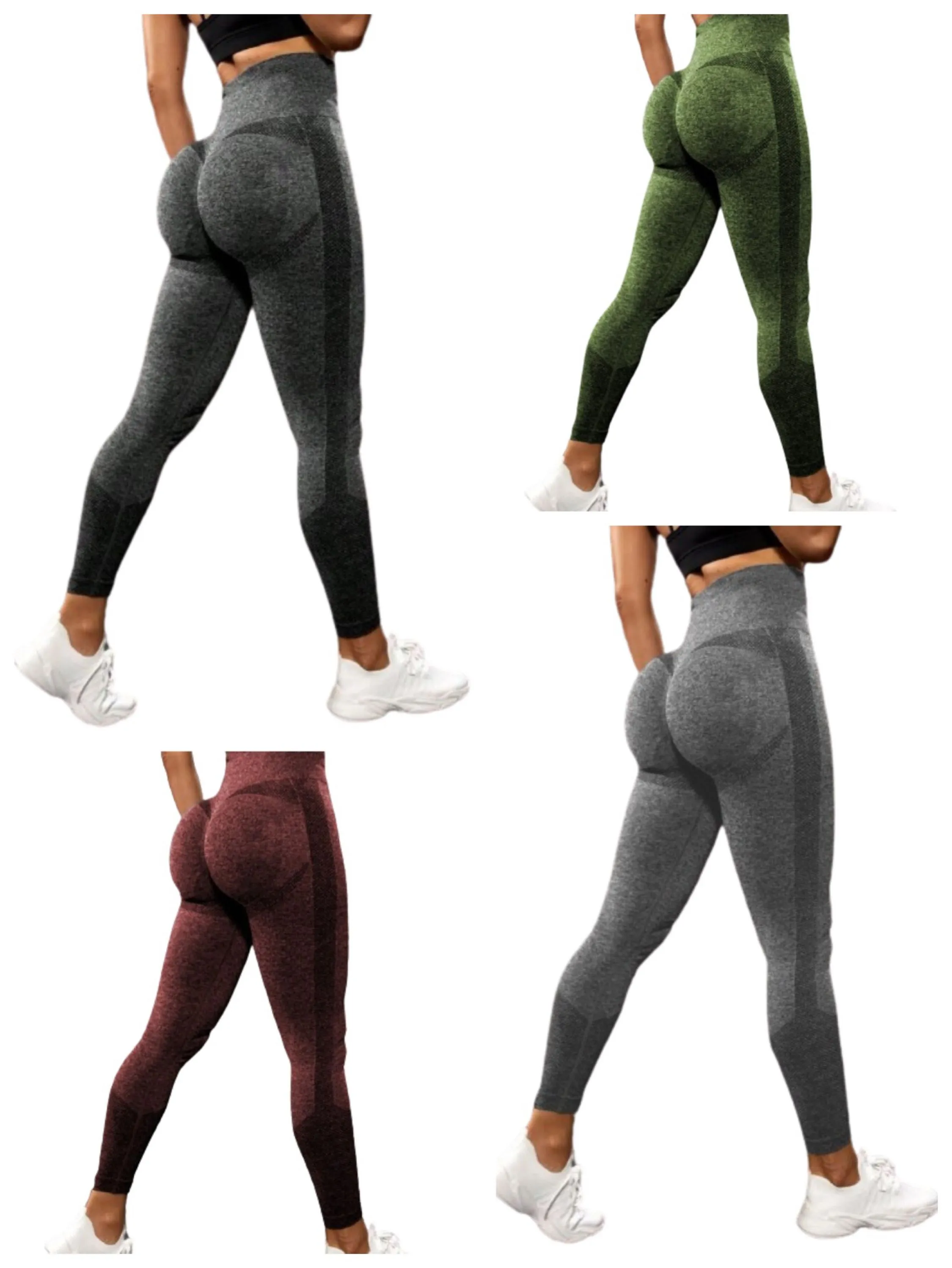 Calça Leggigs Esporivas de Compreensão de cintura alta controle da barriga básico yoga