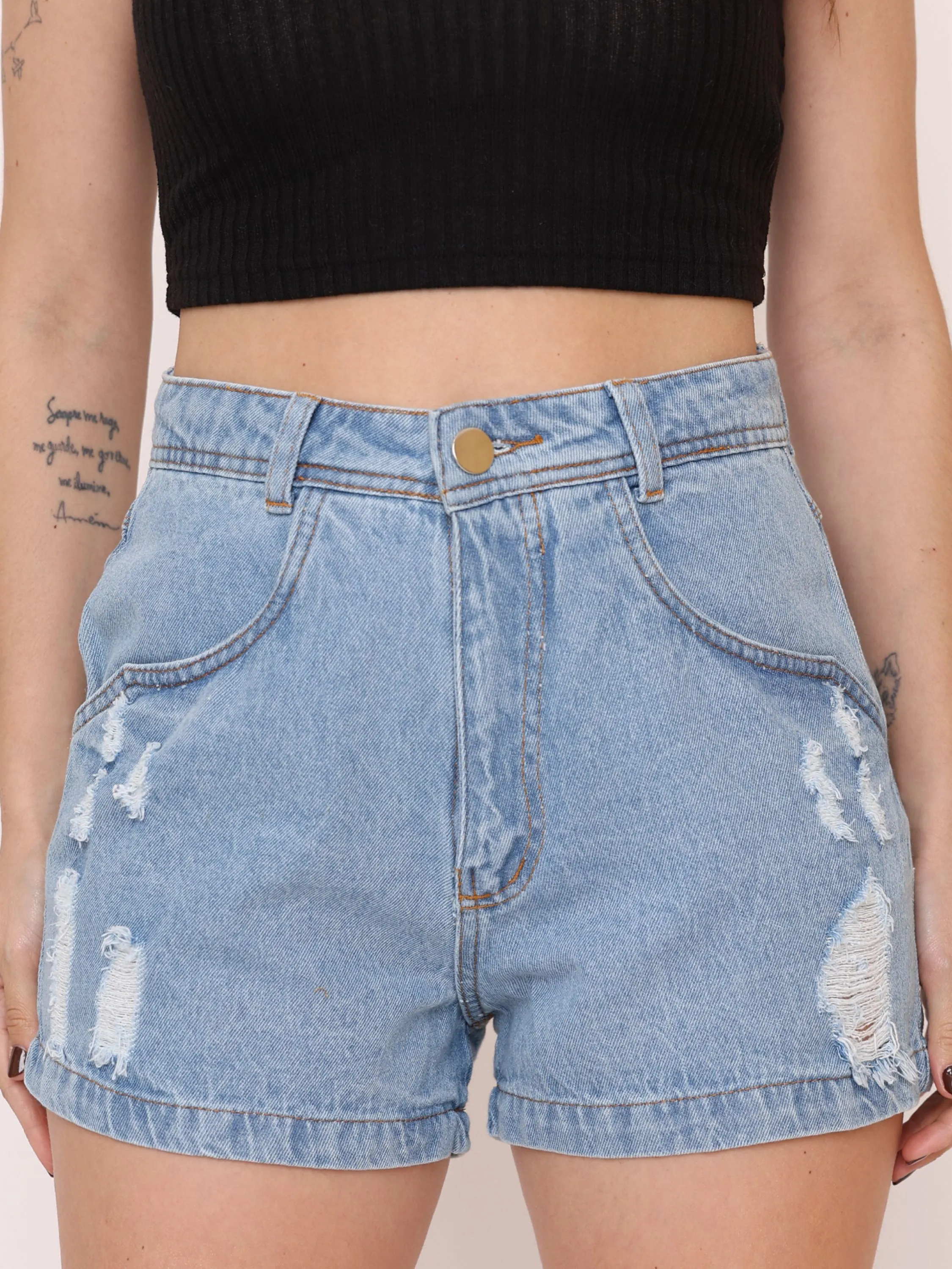 3060 short jeans feminina