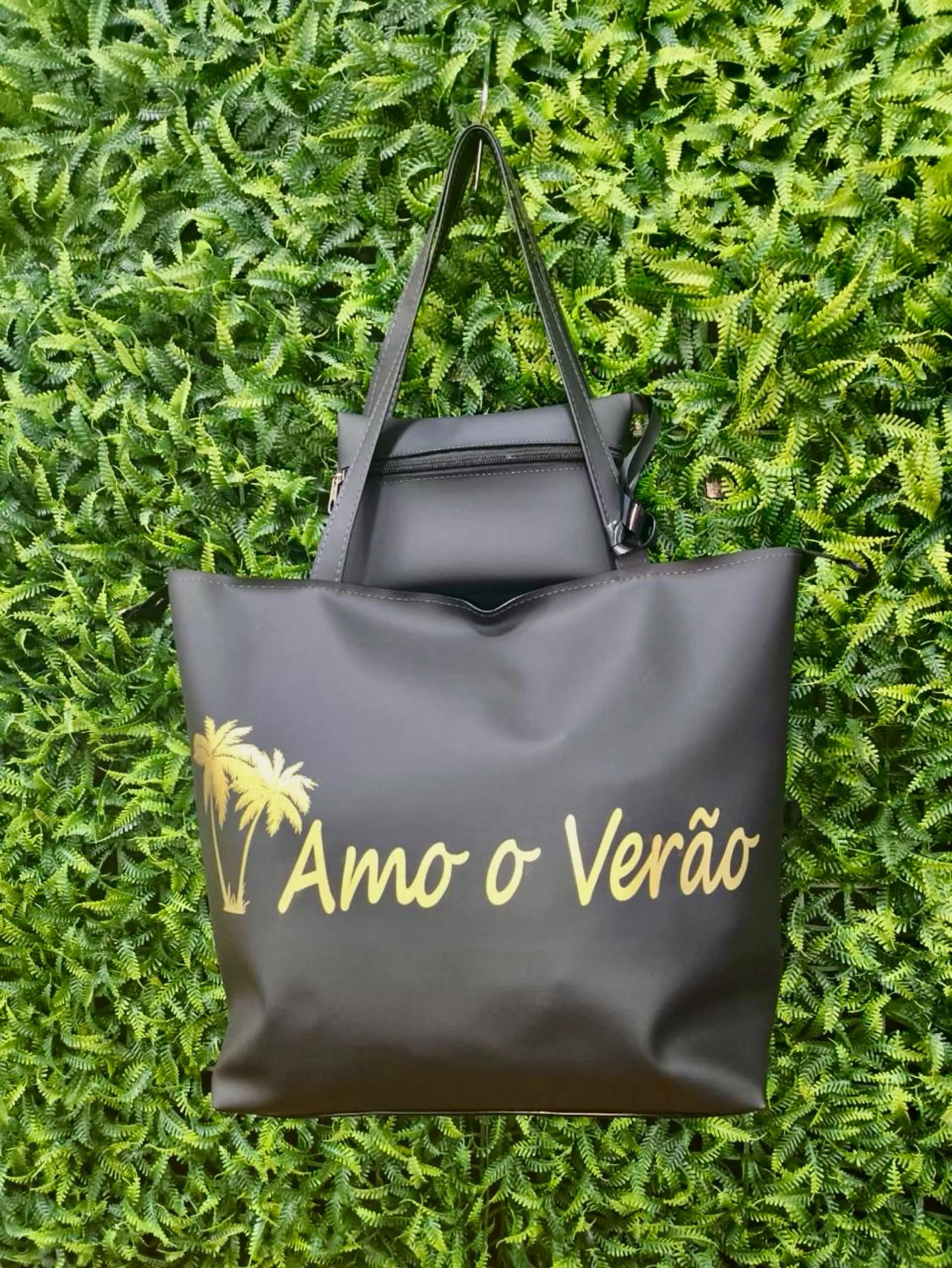 BOLSA DE PRAIA AMO O VERÃO 🌴