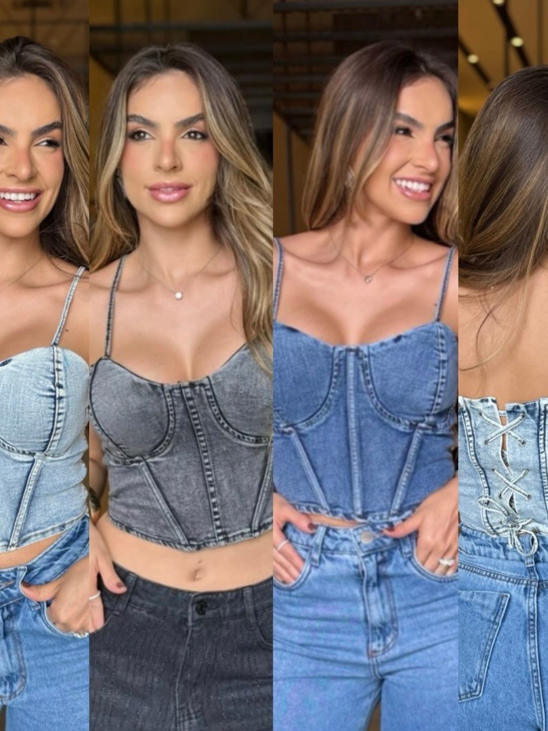 Blusa feminina jeans