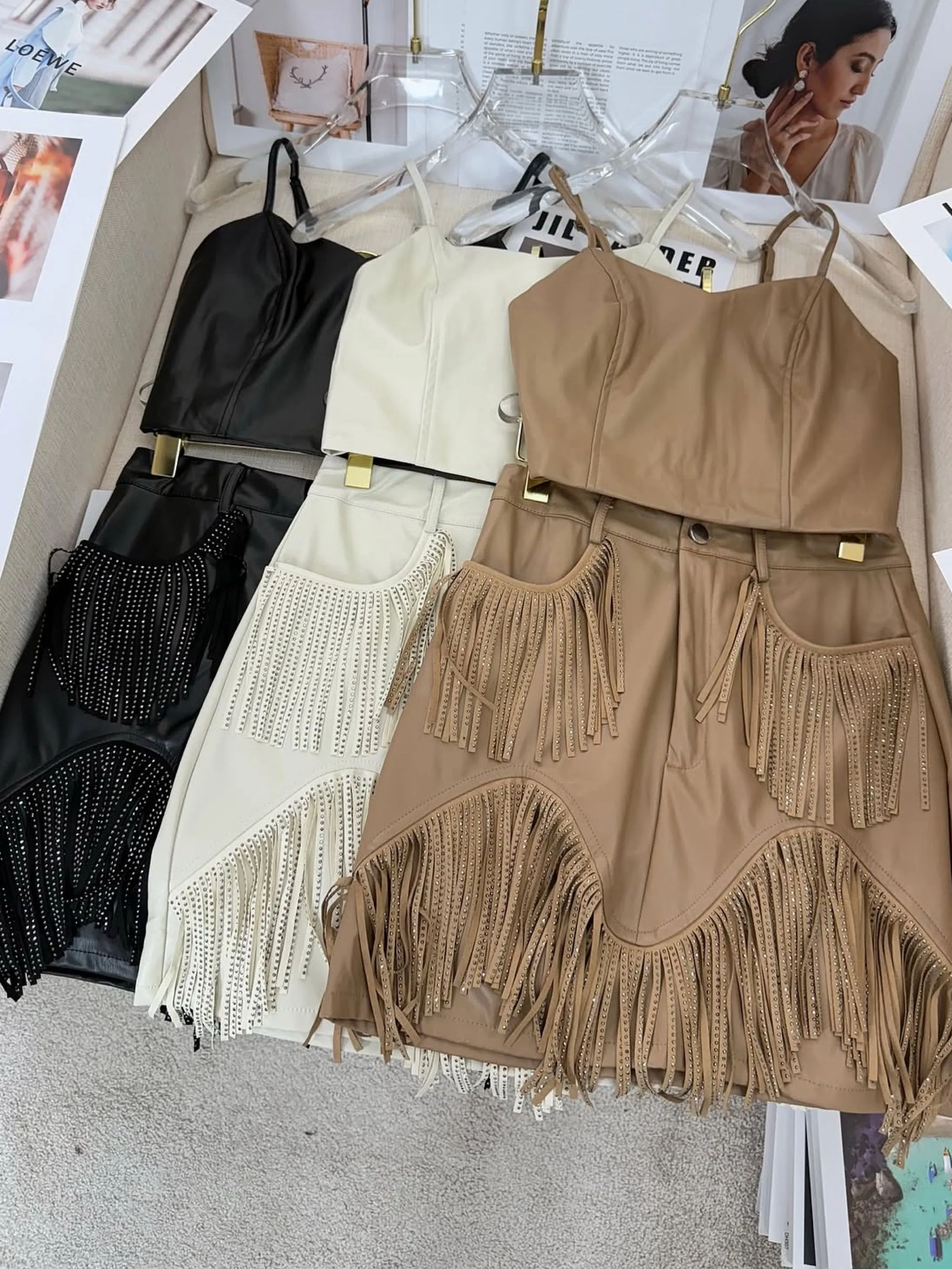 Conjunto de couro
