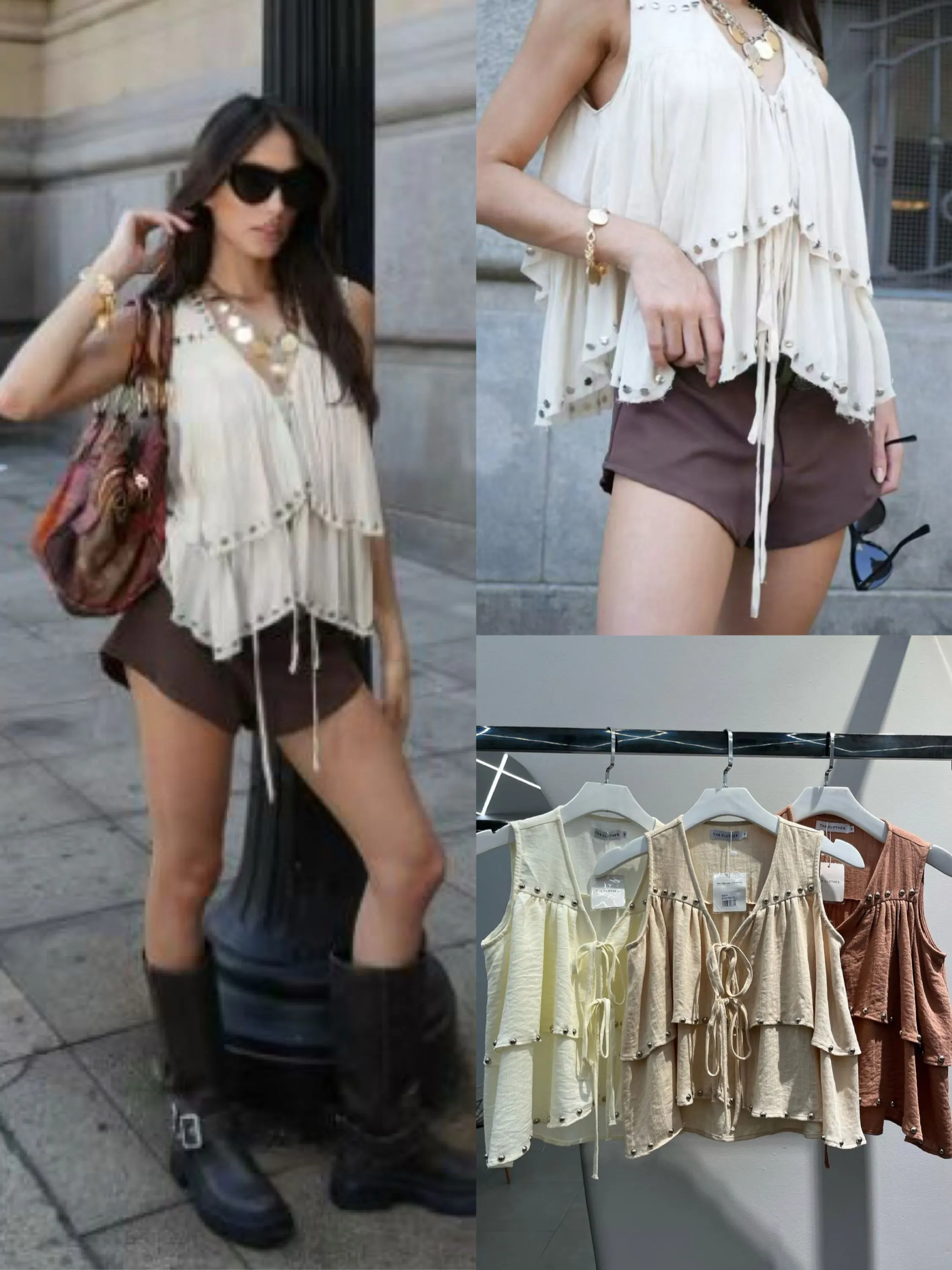 Blusa feminina babado