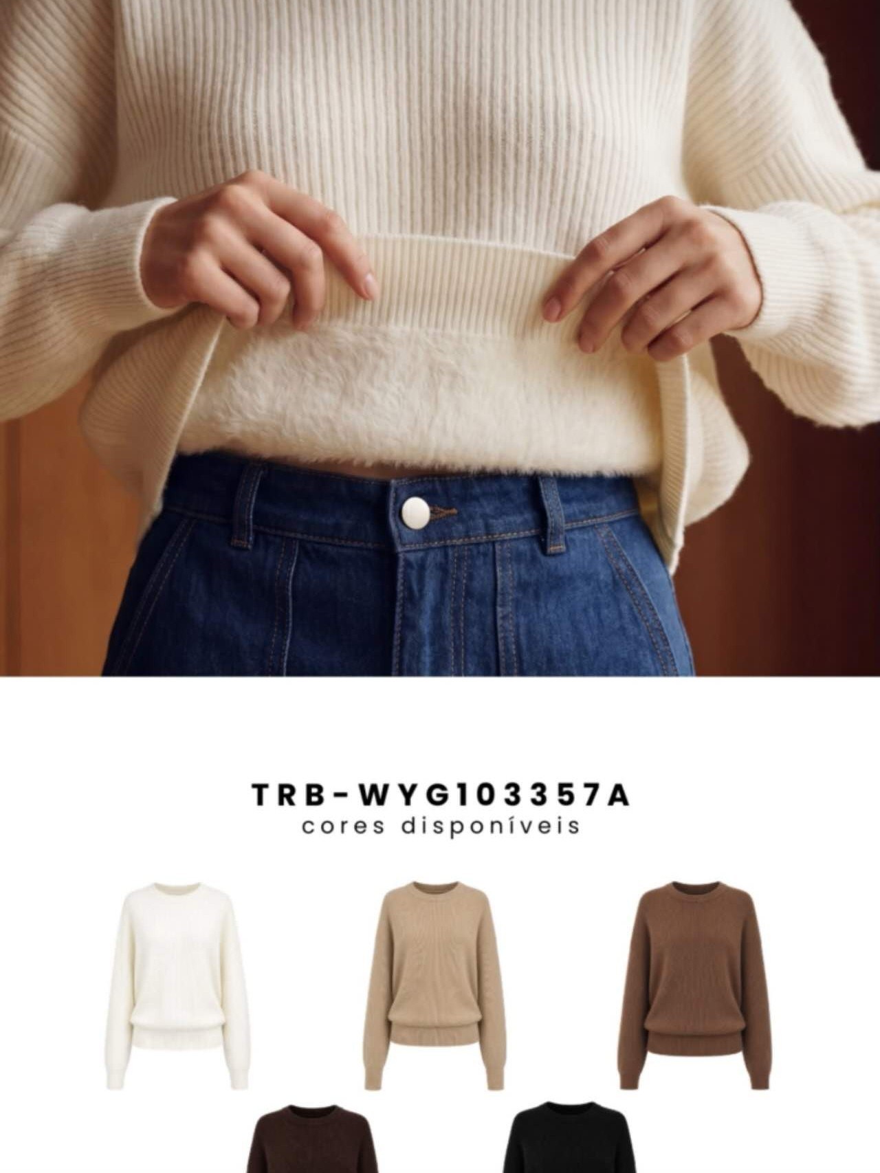 Blusa modal termica feminina