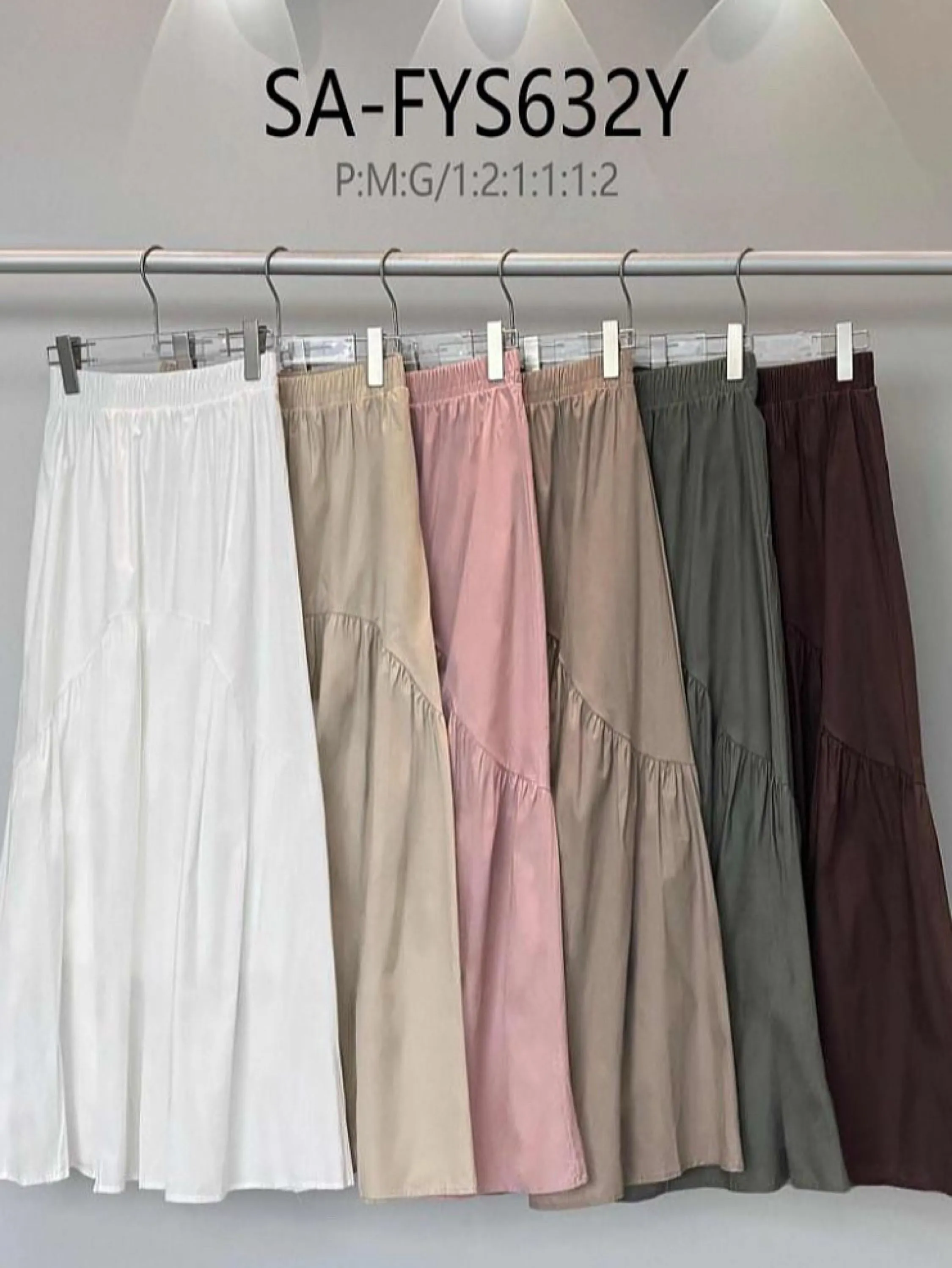 Saia longo feminino forrado