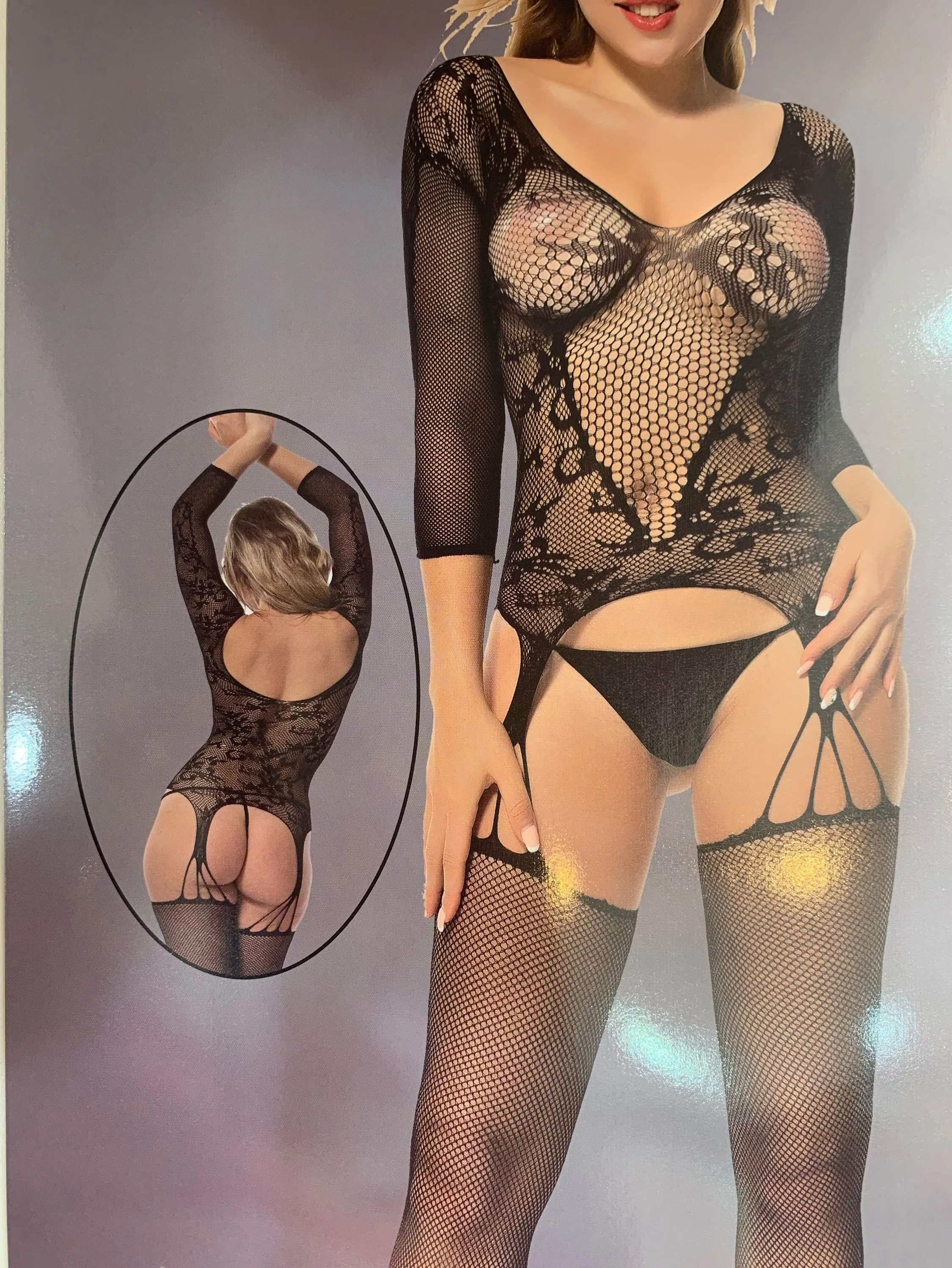 Macacão  Sexy body vestido telinha  ( 81083) tendência  gringavesti até 46