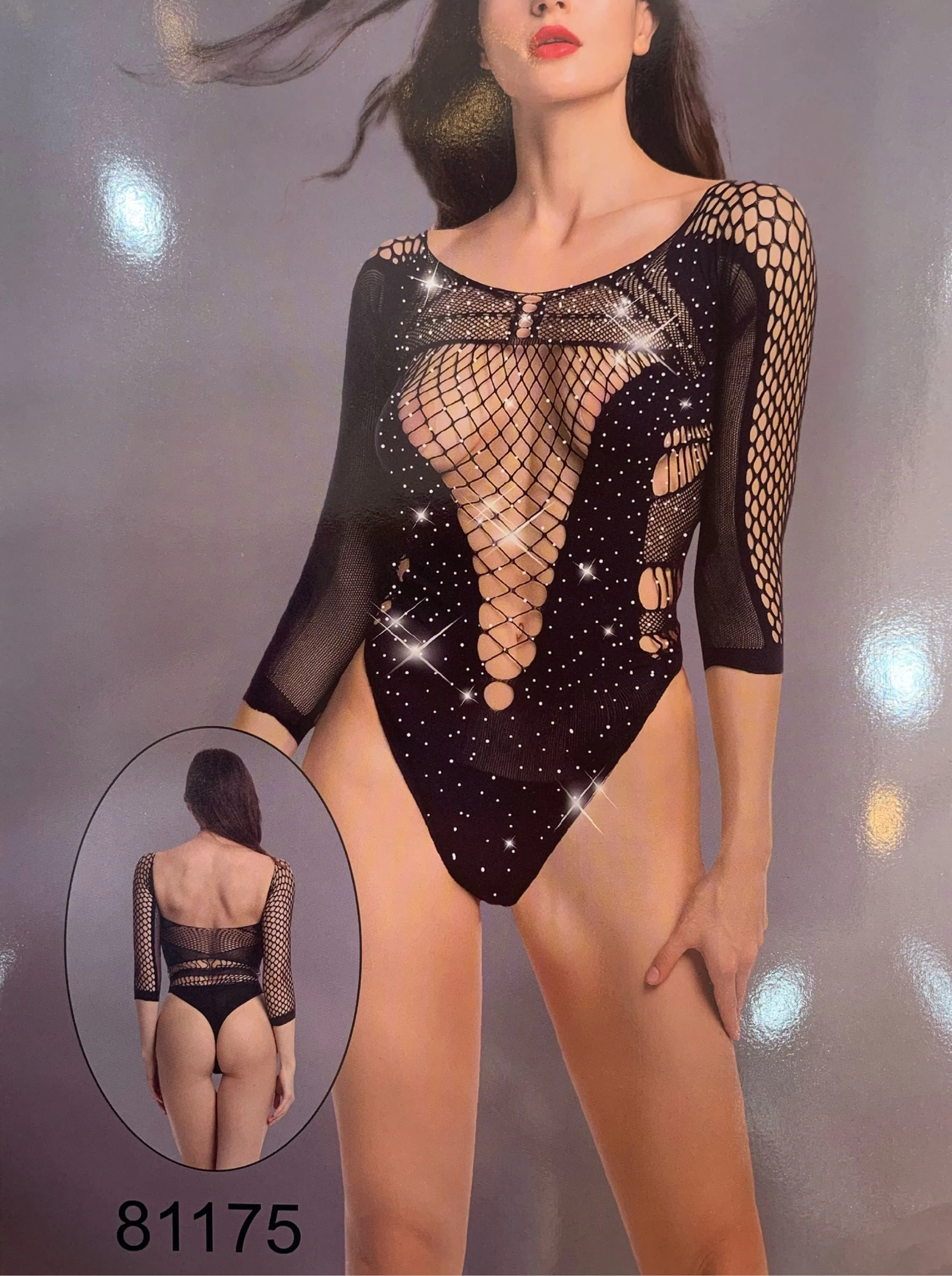 Sexy body vestido telinha  com brilho (81175) tendência  gringa