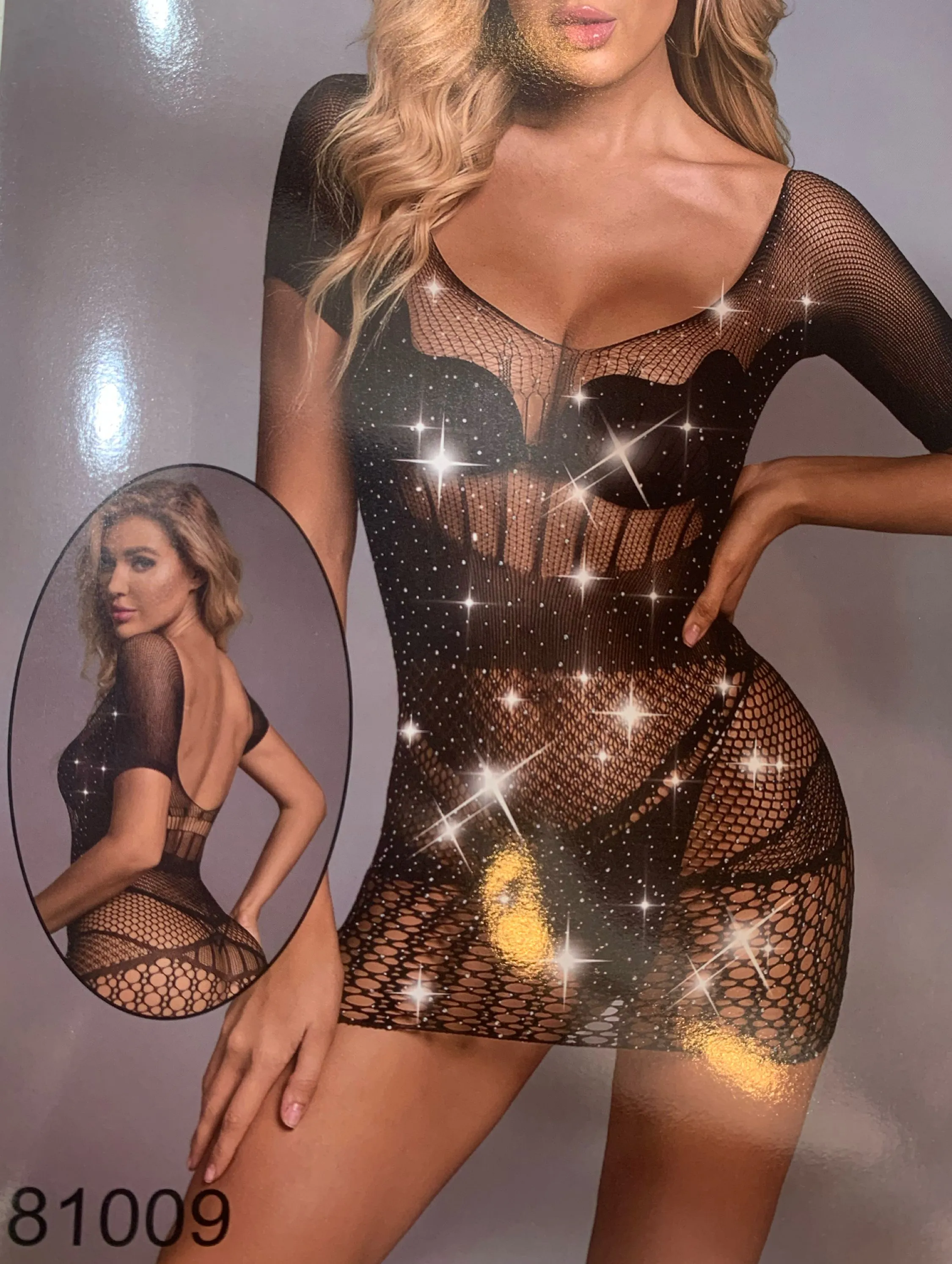 Sexy body vestido telinha com brilho (81009) tendência  gringa