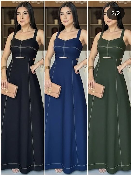 Vestido longo feminino com bojo (14)