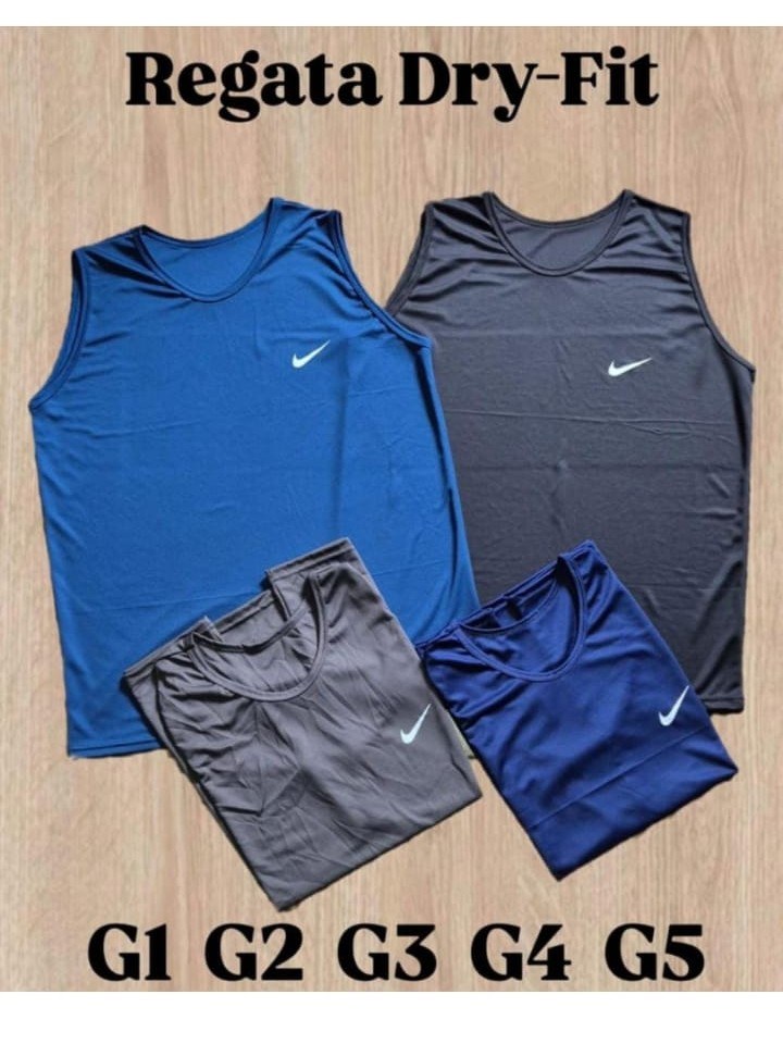 Regata Masculina Plus size tecido dryfit