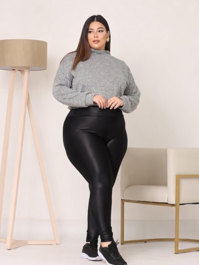 Calça legging feminina Plus size de suplex (76)