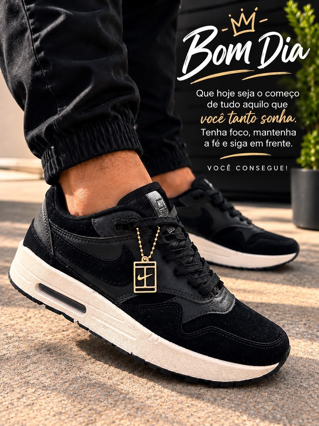 Tênis Air Max Classic com 2 cadarços caixa personalizada