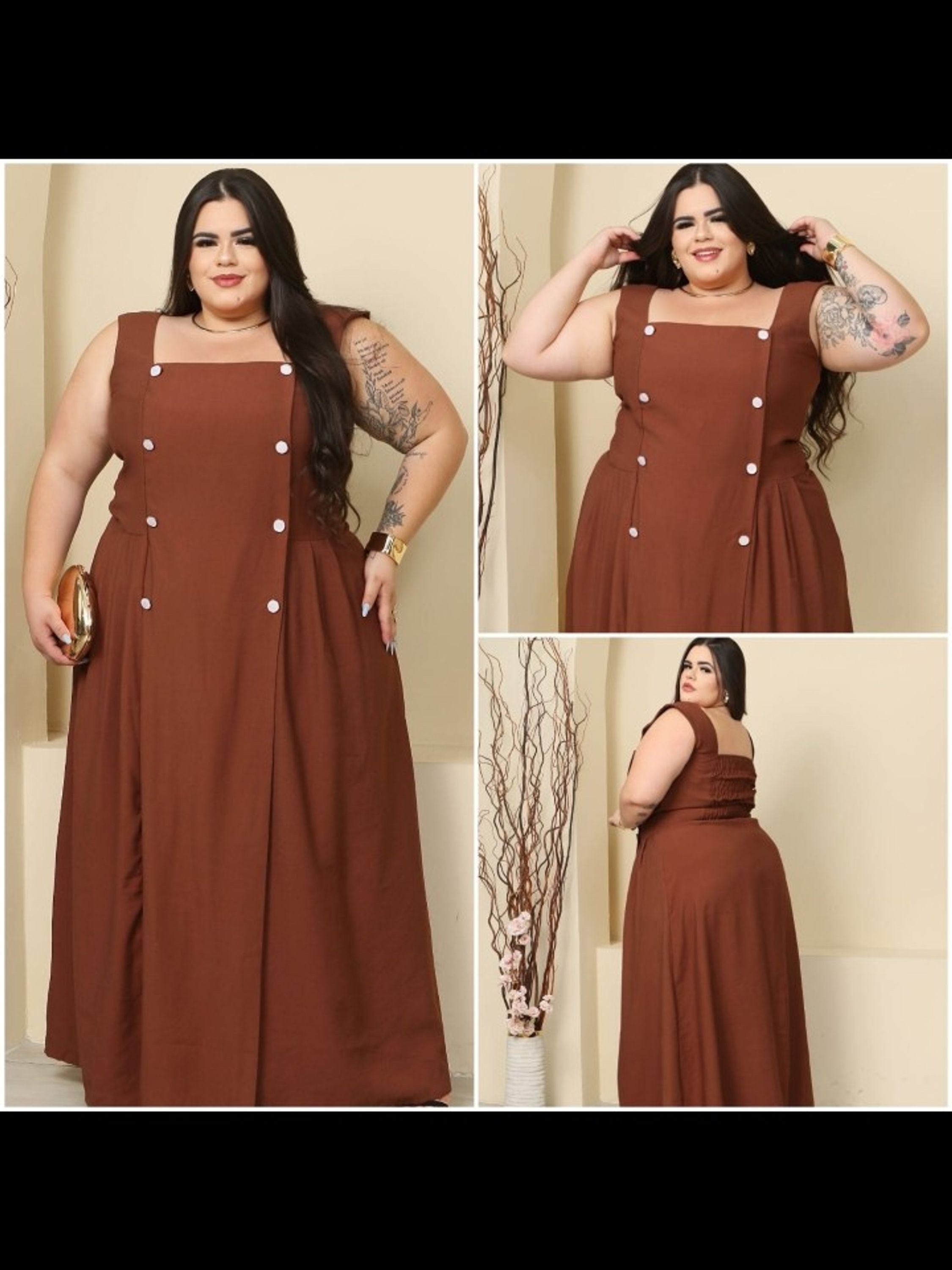 Vestido regata longo feminino Plus size (141)