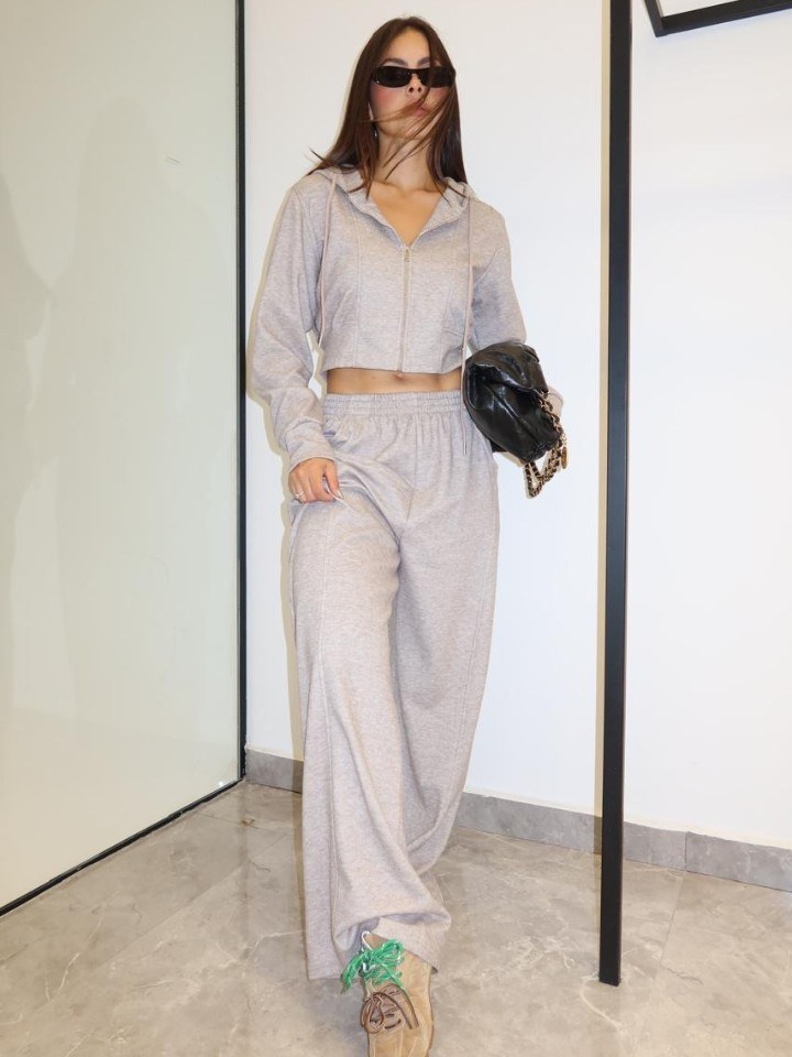 Conjunto feminino de calça Pantalona e blusa  (169)