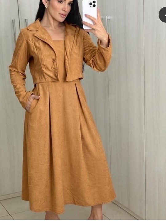 Vestido com casaquinho feminino (61)