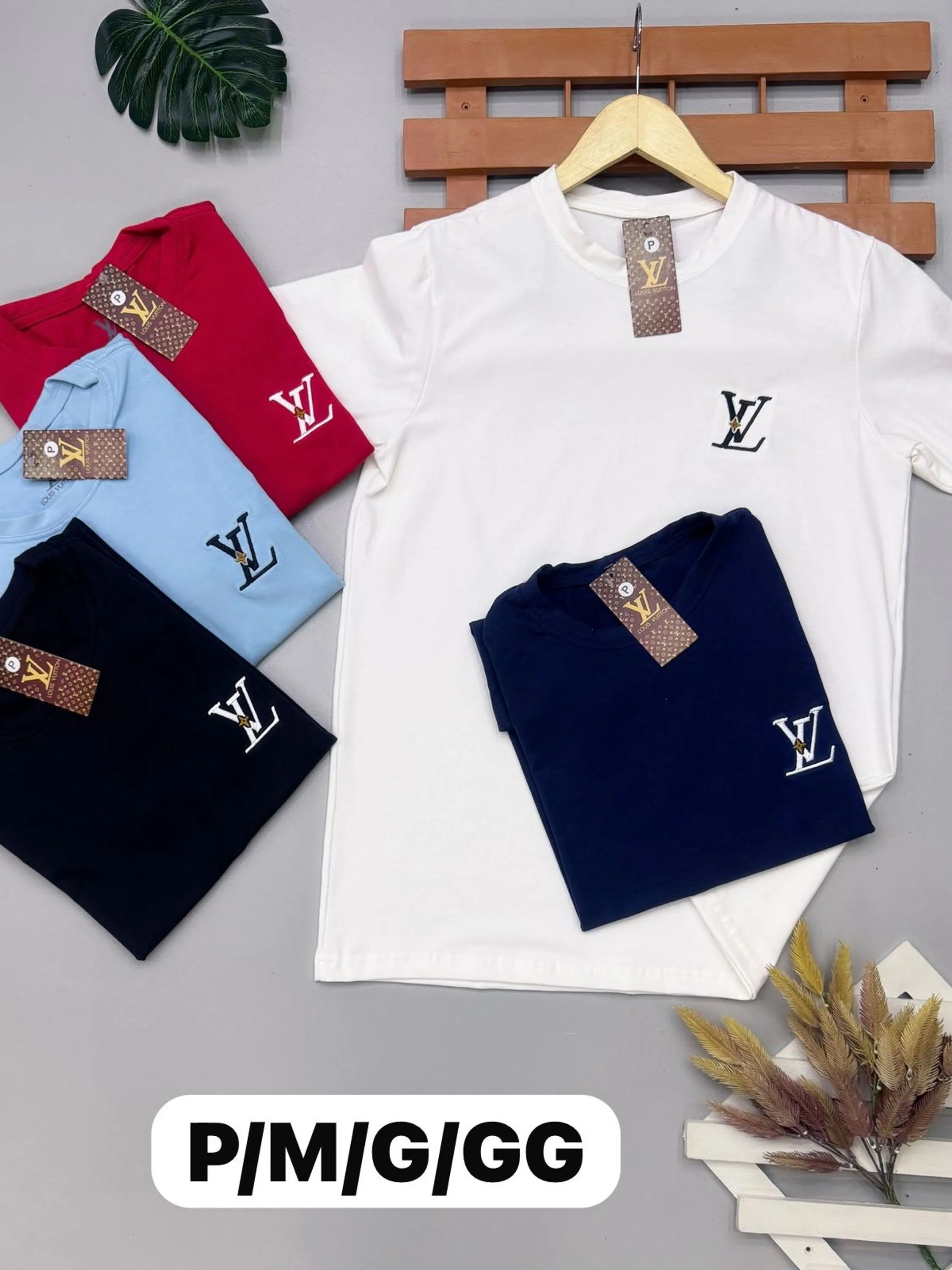 Camiseta masculina manga curta 1 linha