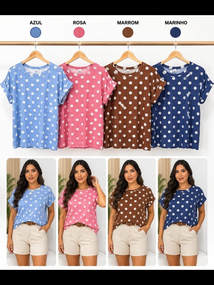 T-Shirt Plus size feminina de Póa (198)