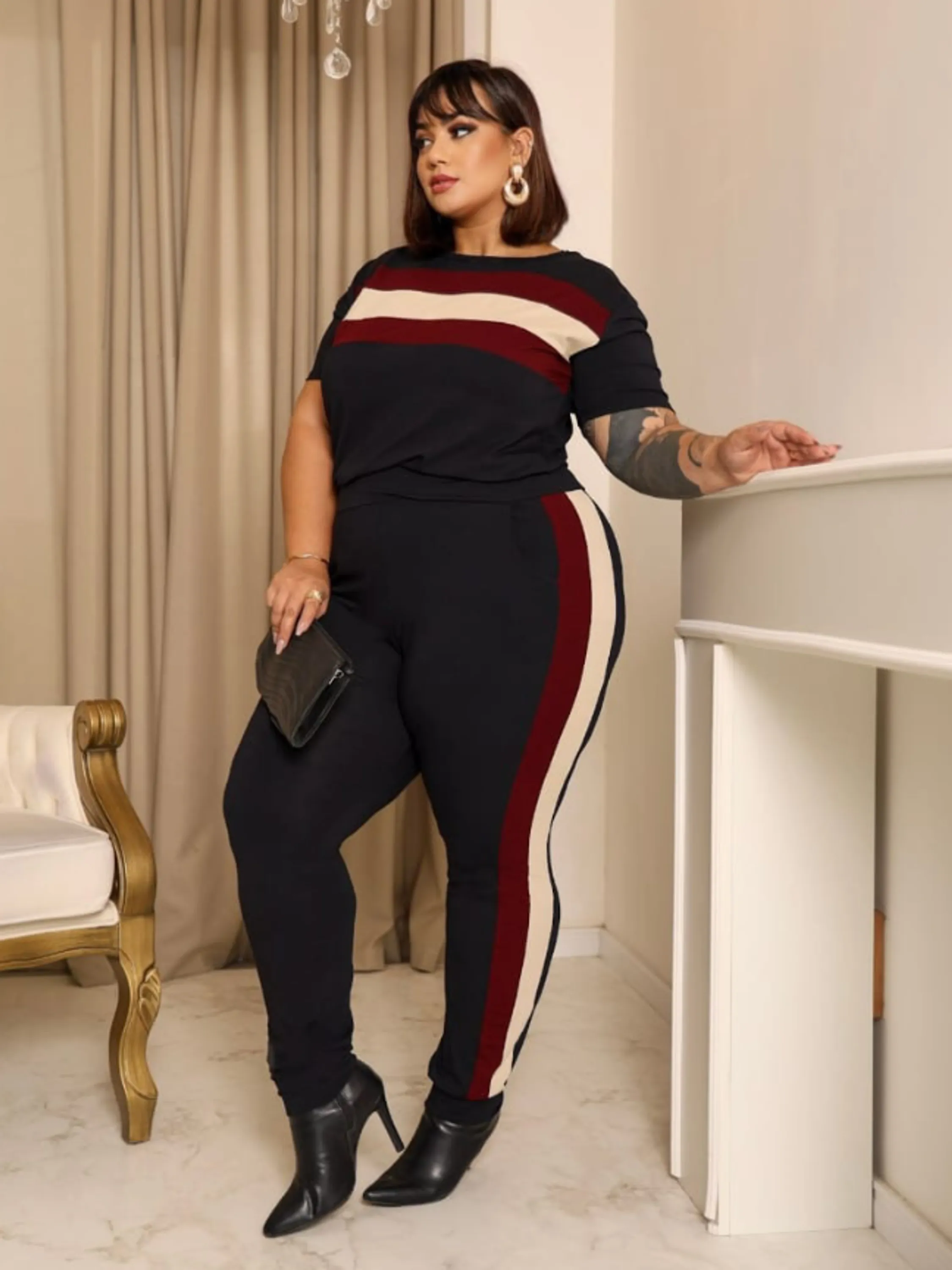 Conjunto feminino Plus size