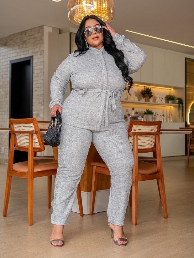 Conjunto Parka feminino Plus size (182)