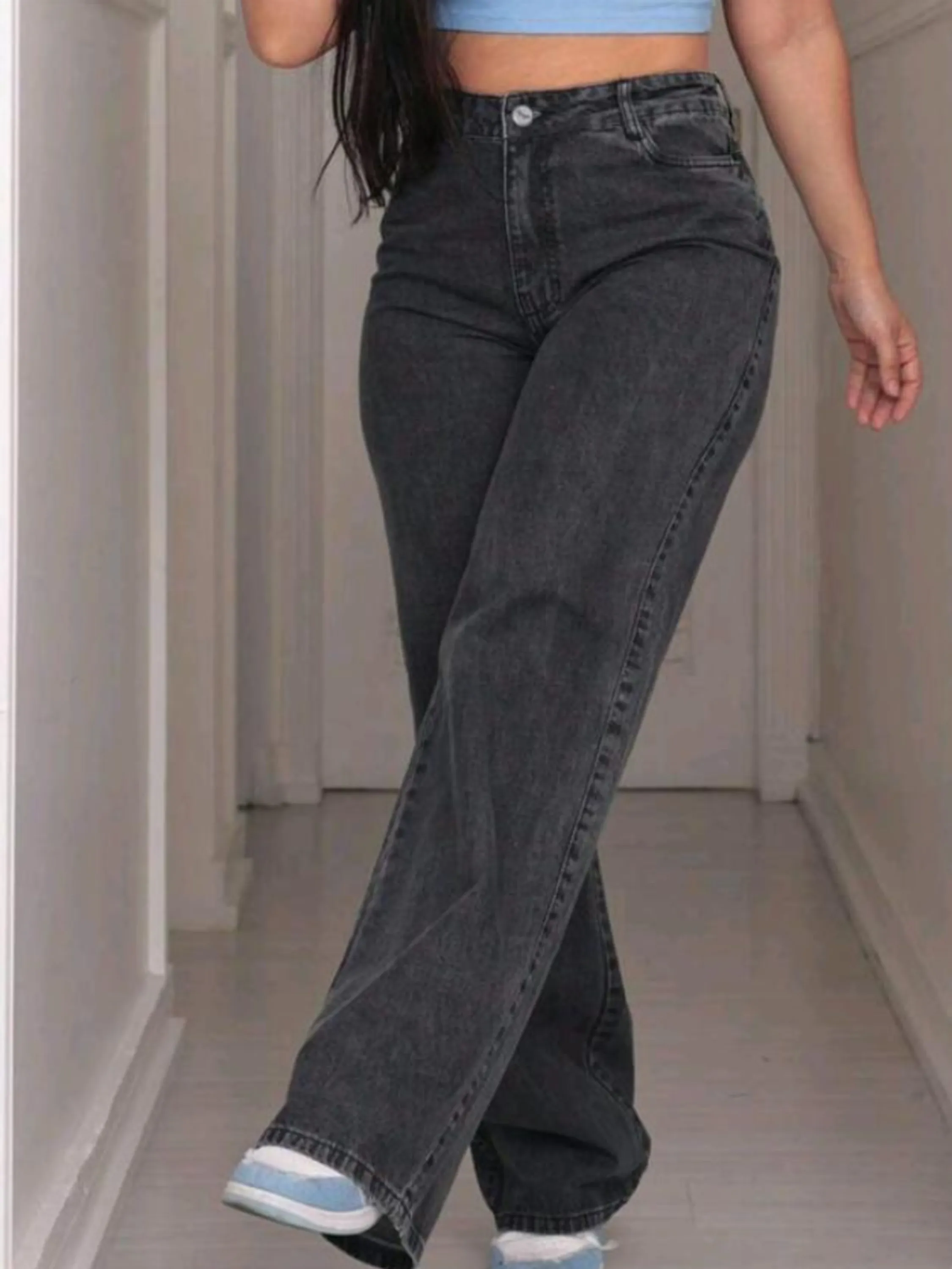 Calça jeans Wid Leg feminina