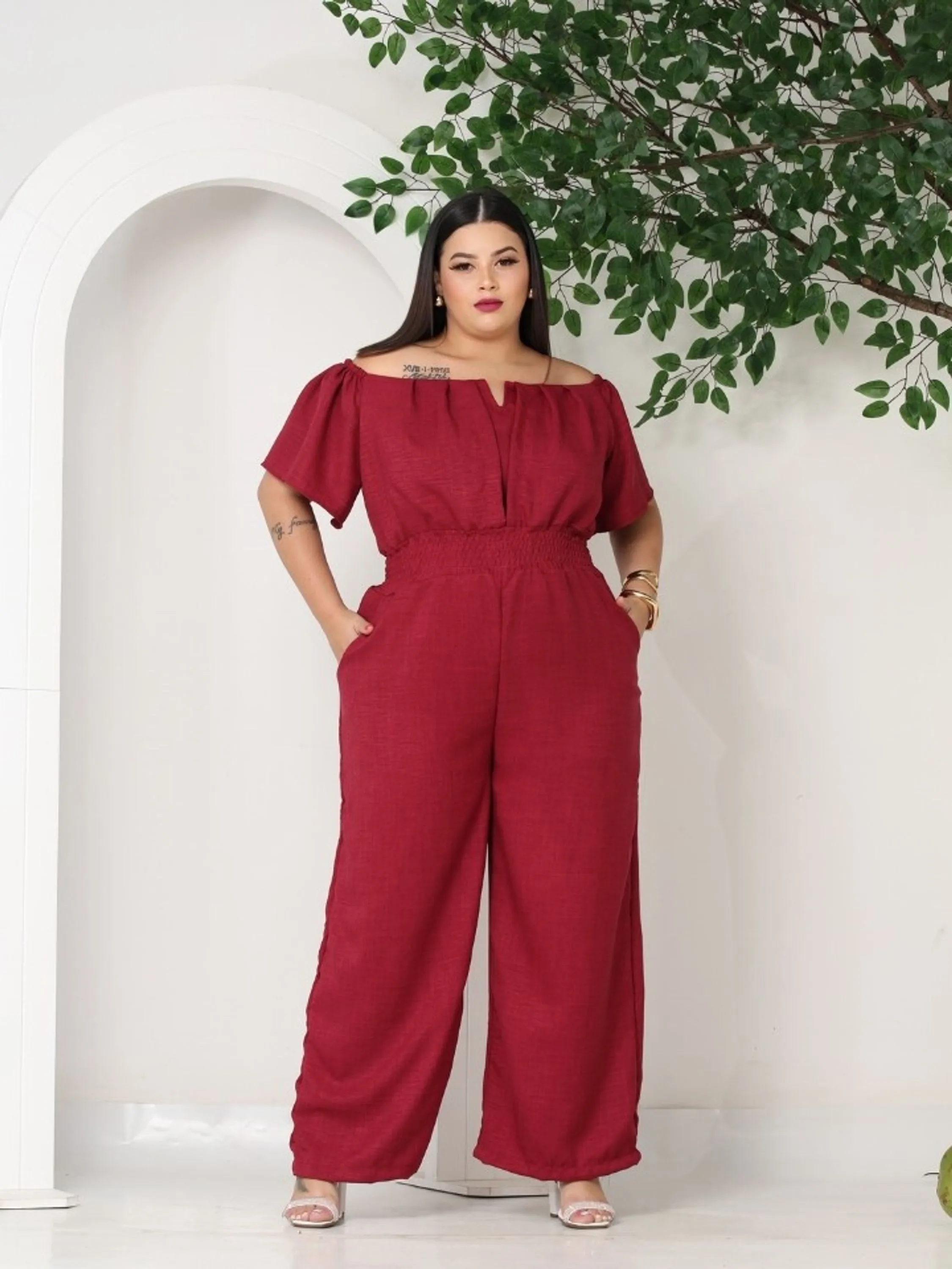 Macacão ciganinha Plus size sem bojo (76)