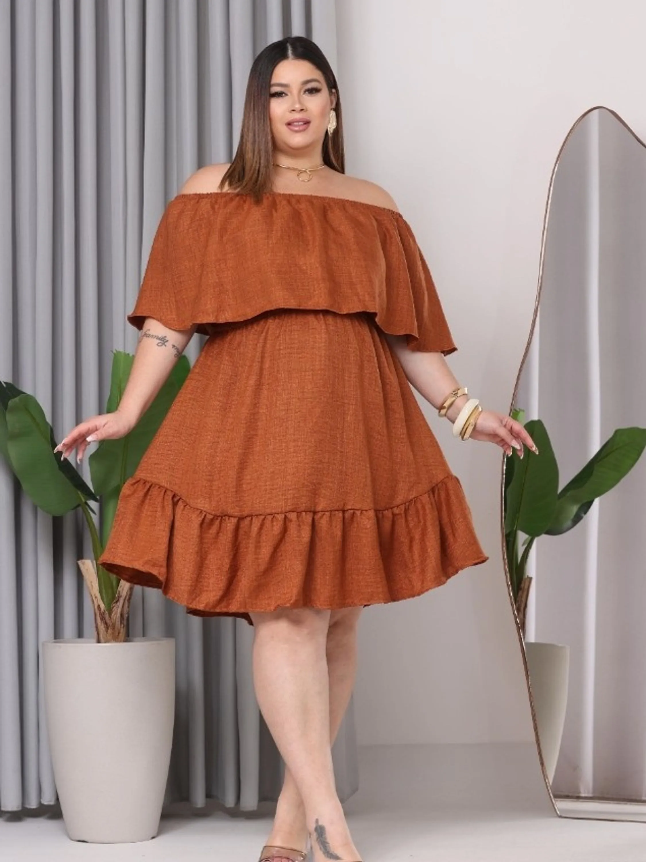 Vestido ciganinha feminino Plus size (76)