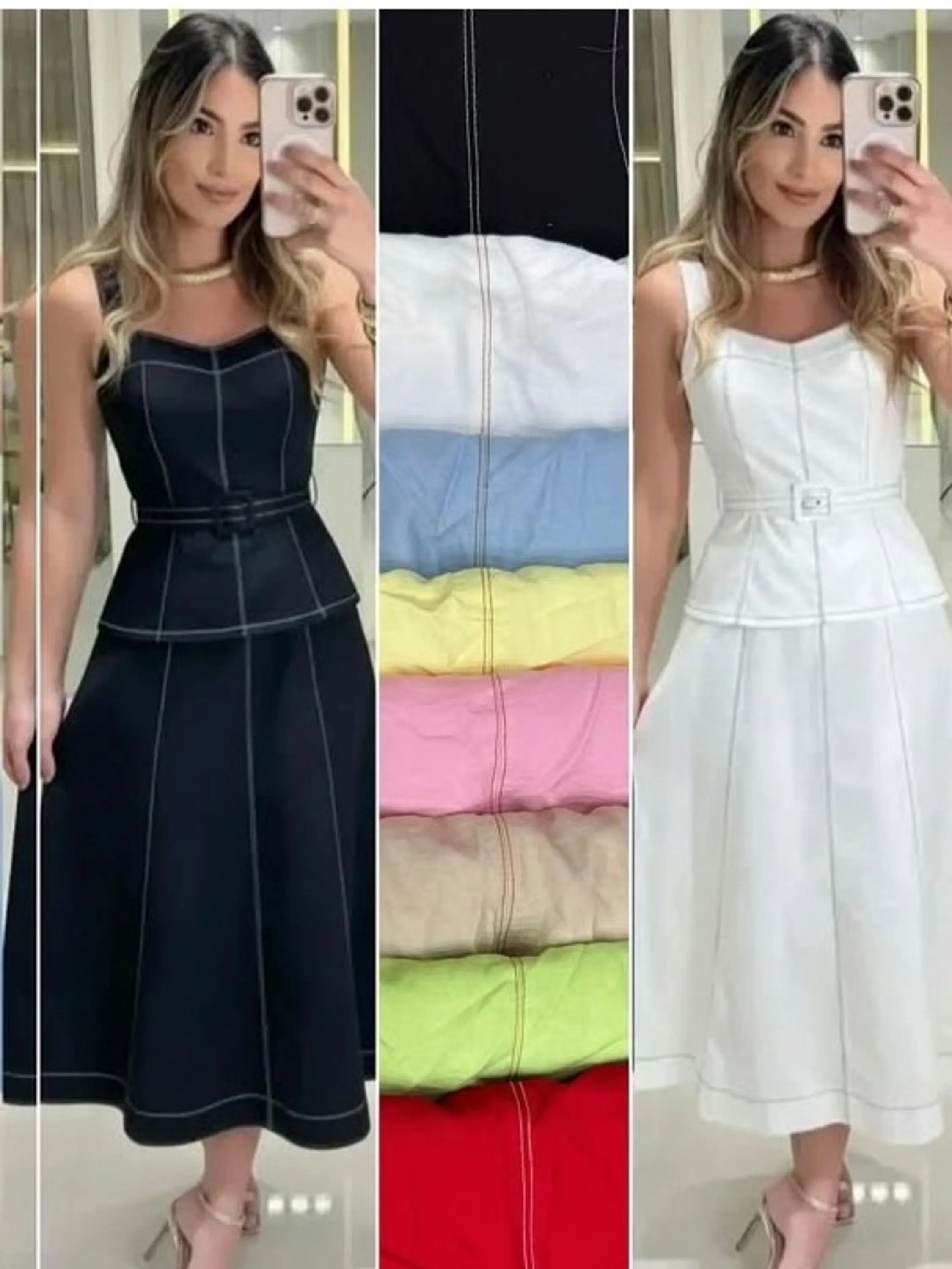Vestido de alcinha com bojo feminino (14)