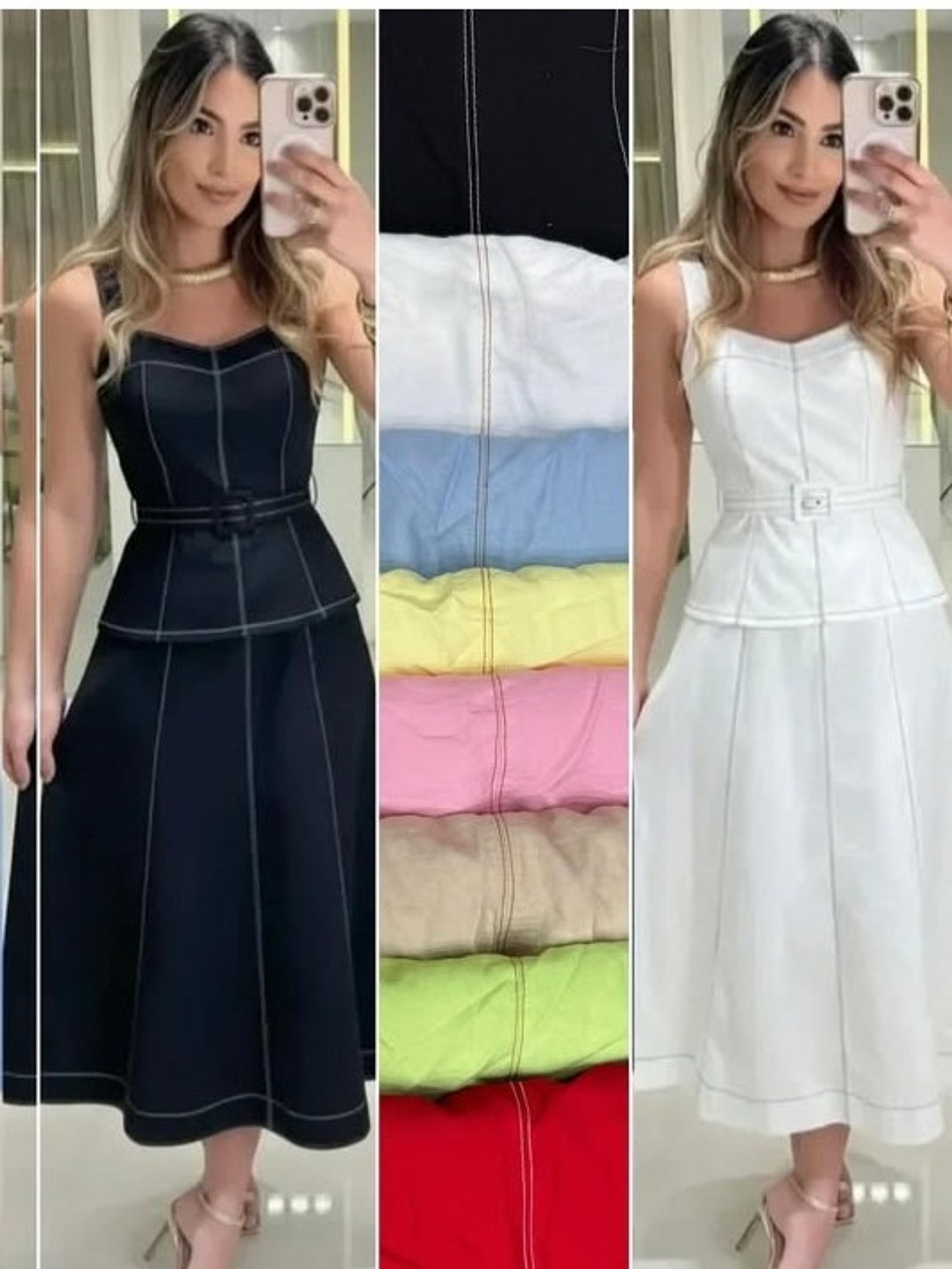 Vestido de alcinha com bojo feminino (14)
