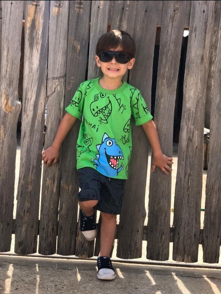 Conjunto masculino infantil estampado