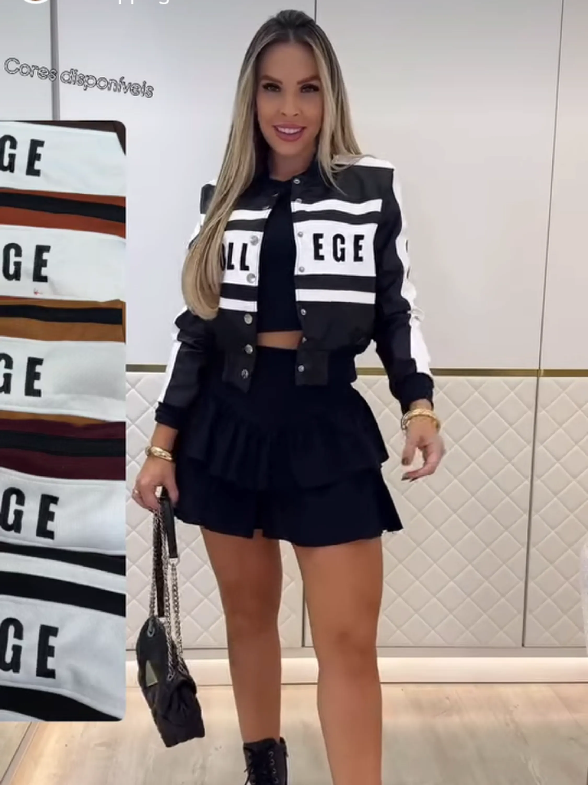 Jaquetinha feminina tamanho único