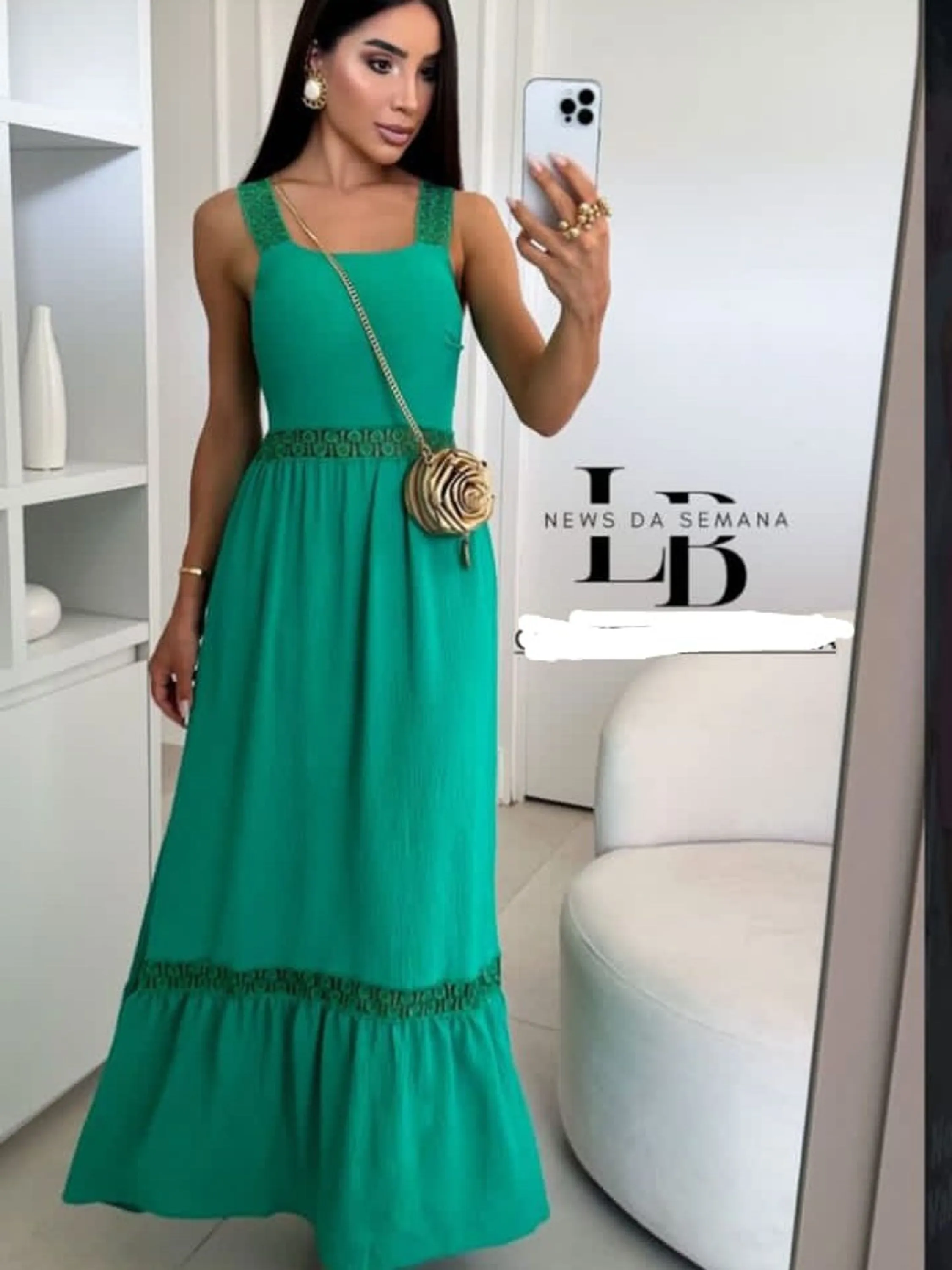 Vestido longo feminino com renda (02)