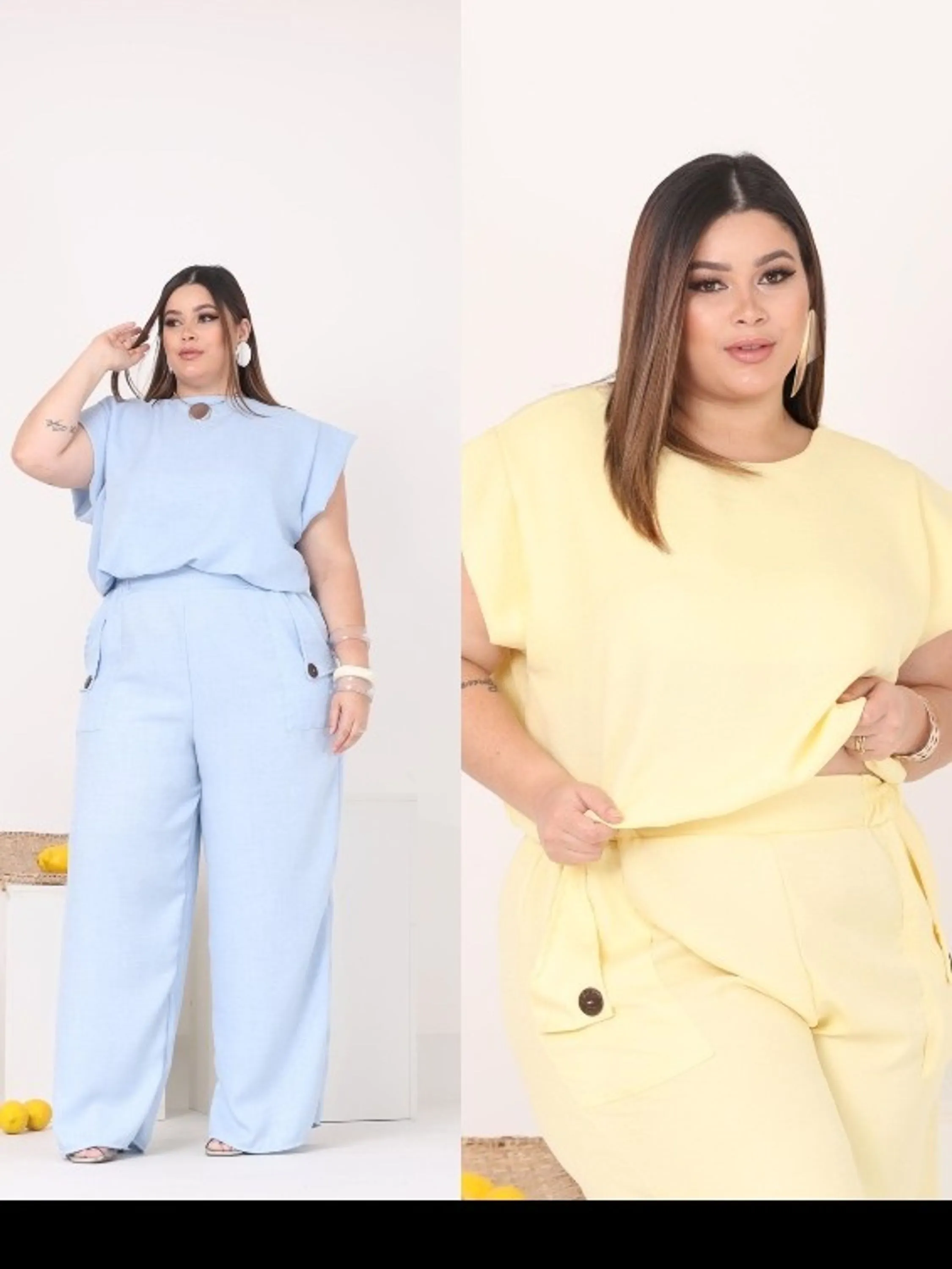 Conjunto feminino Plus size tamanho único (76)