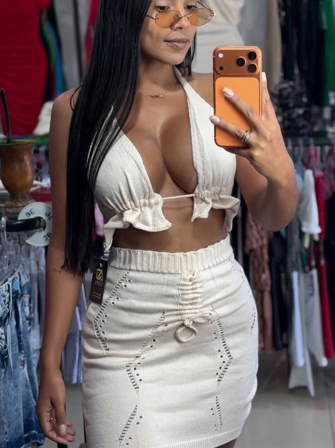 Conjunto saída de praia feminino