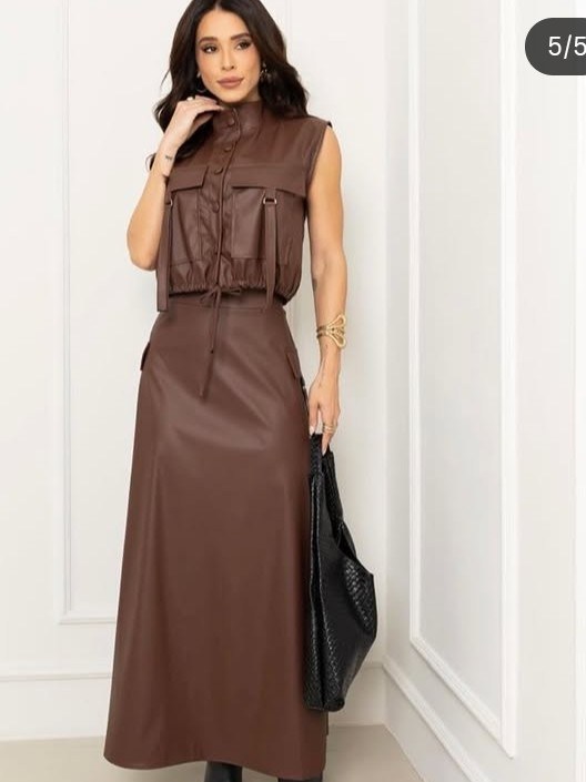 Conjunto feminino saia longa e blusinha (14)
