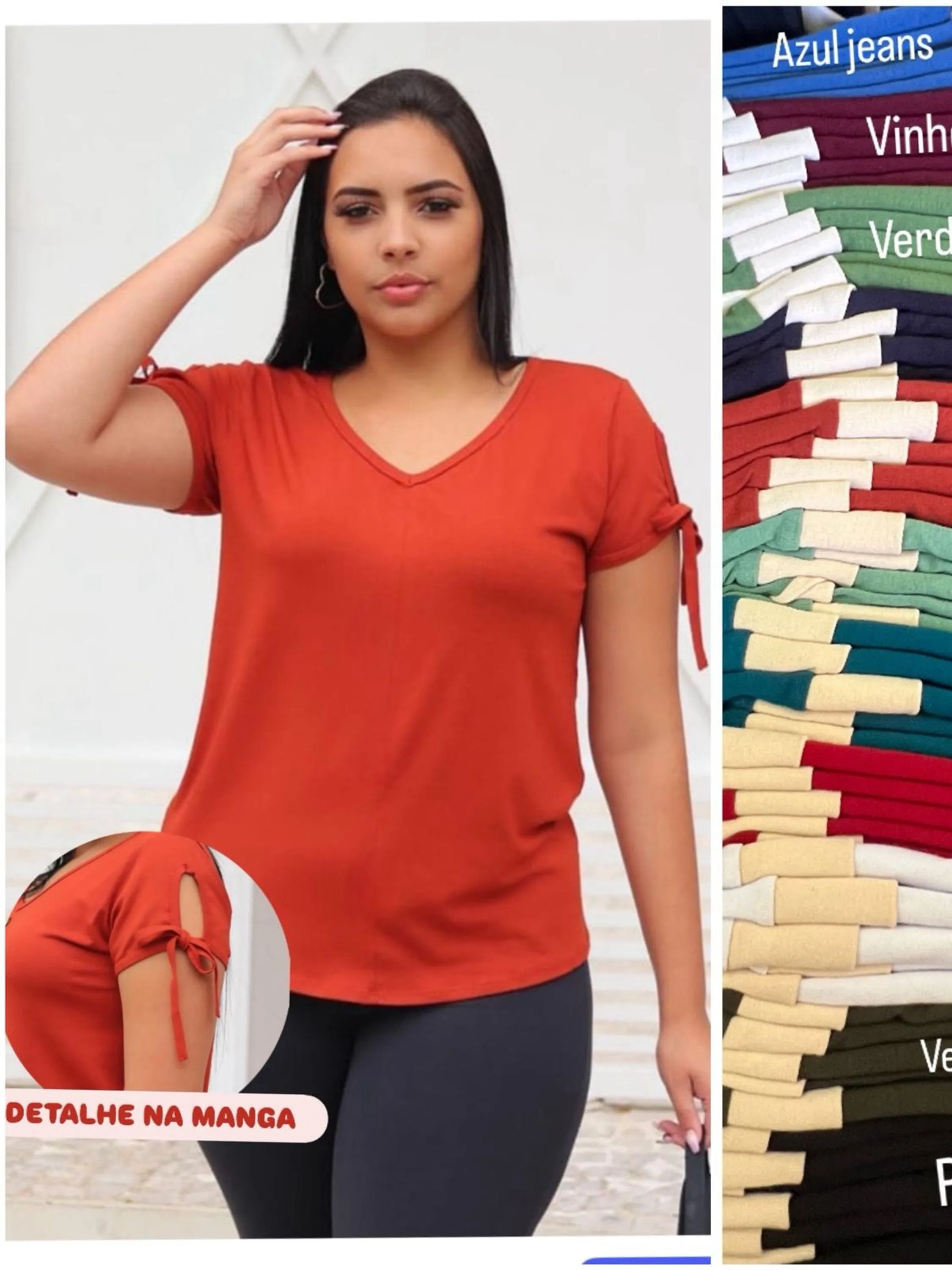 Blusa feminina Plus size veste até G2 (122)