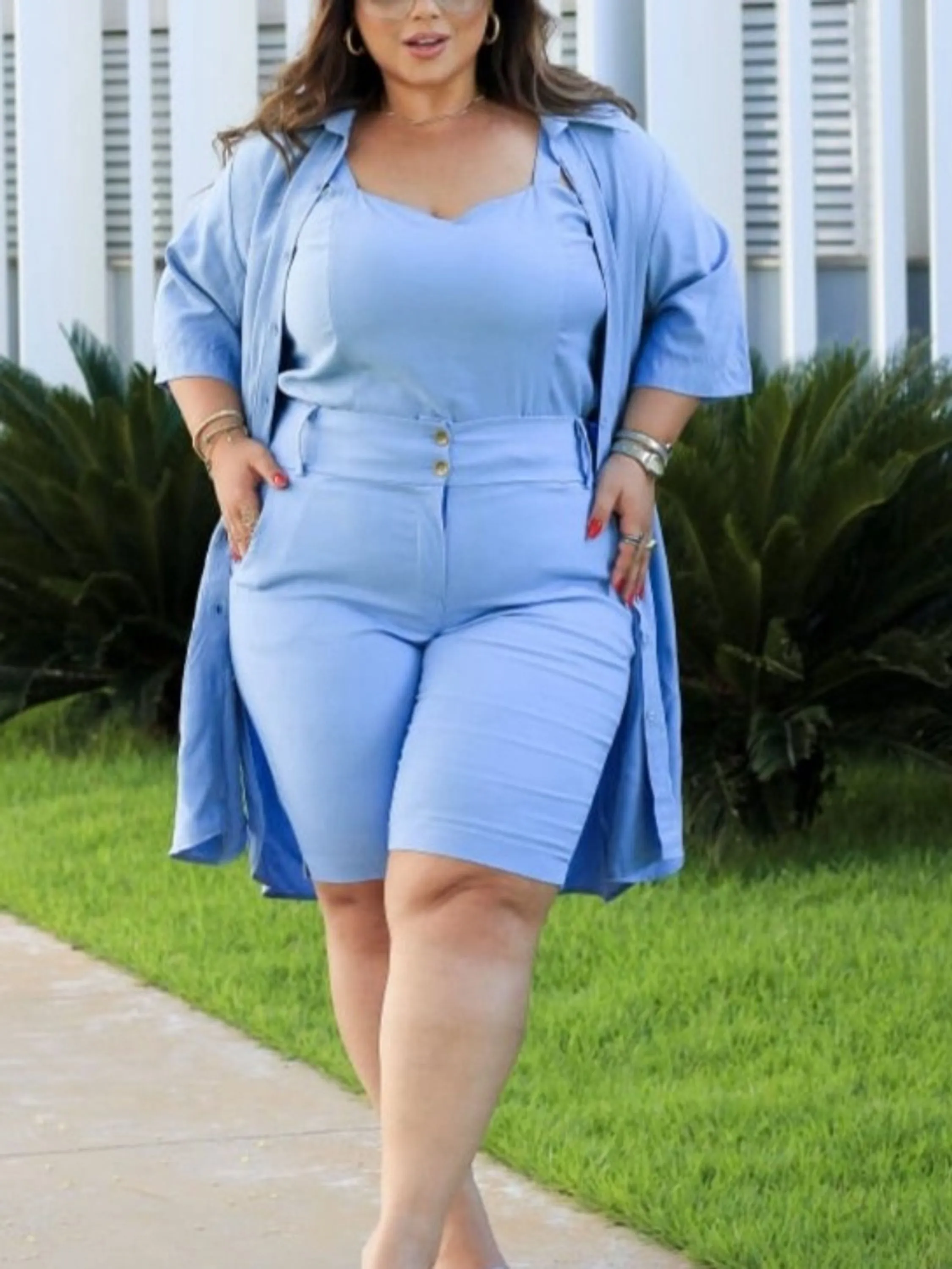Bermuda feminina Plus size (123)