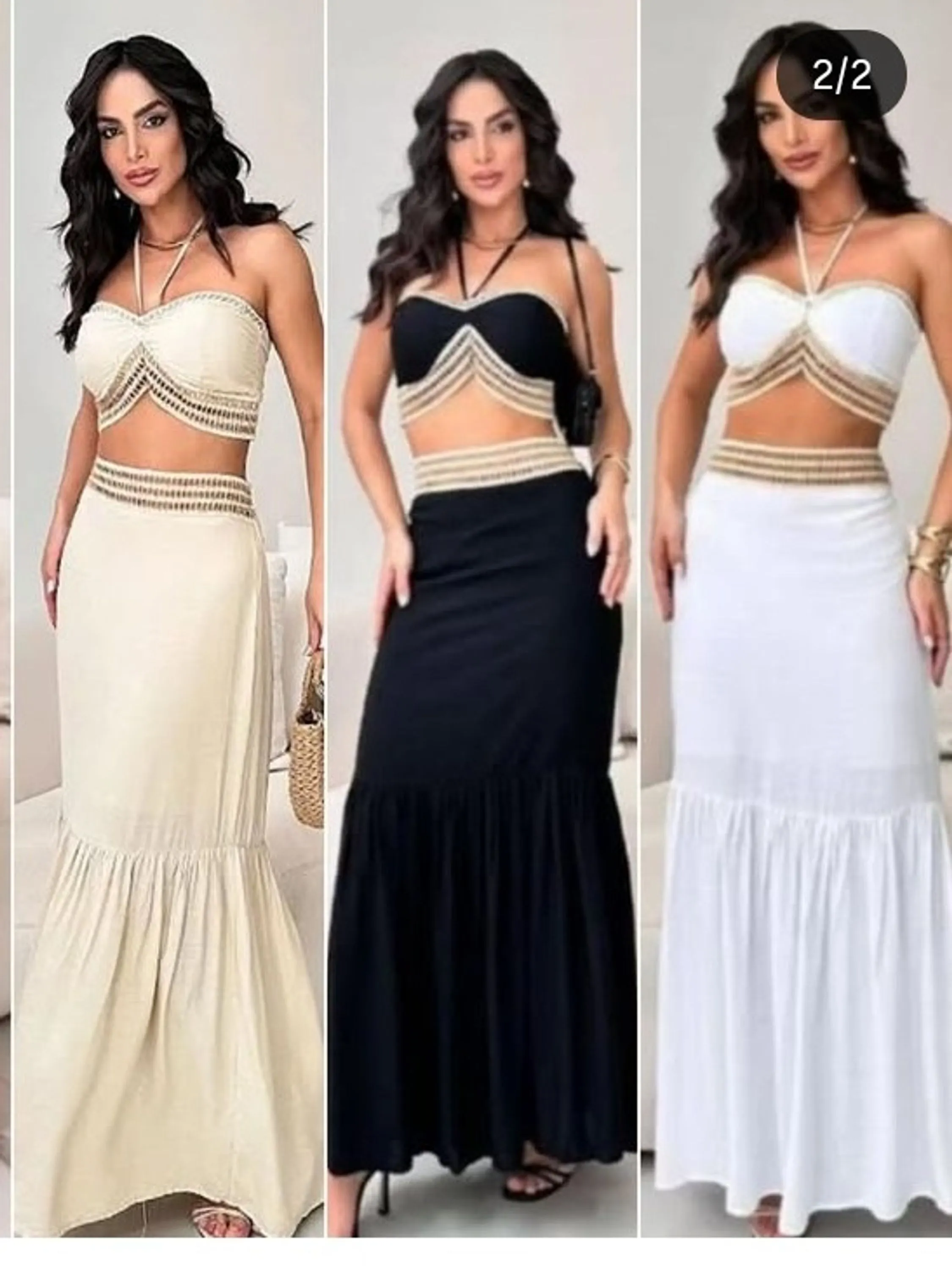 Conjunto feminino saia longa e top (14)