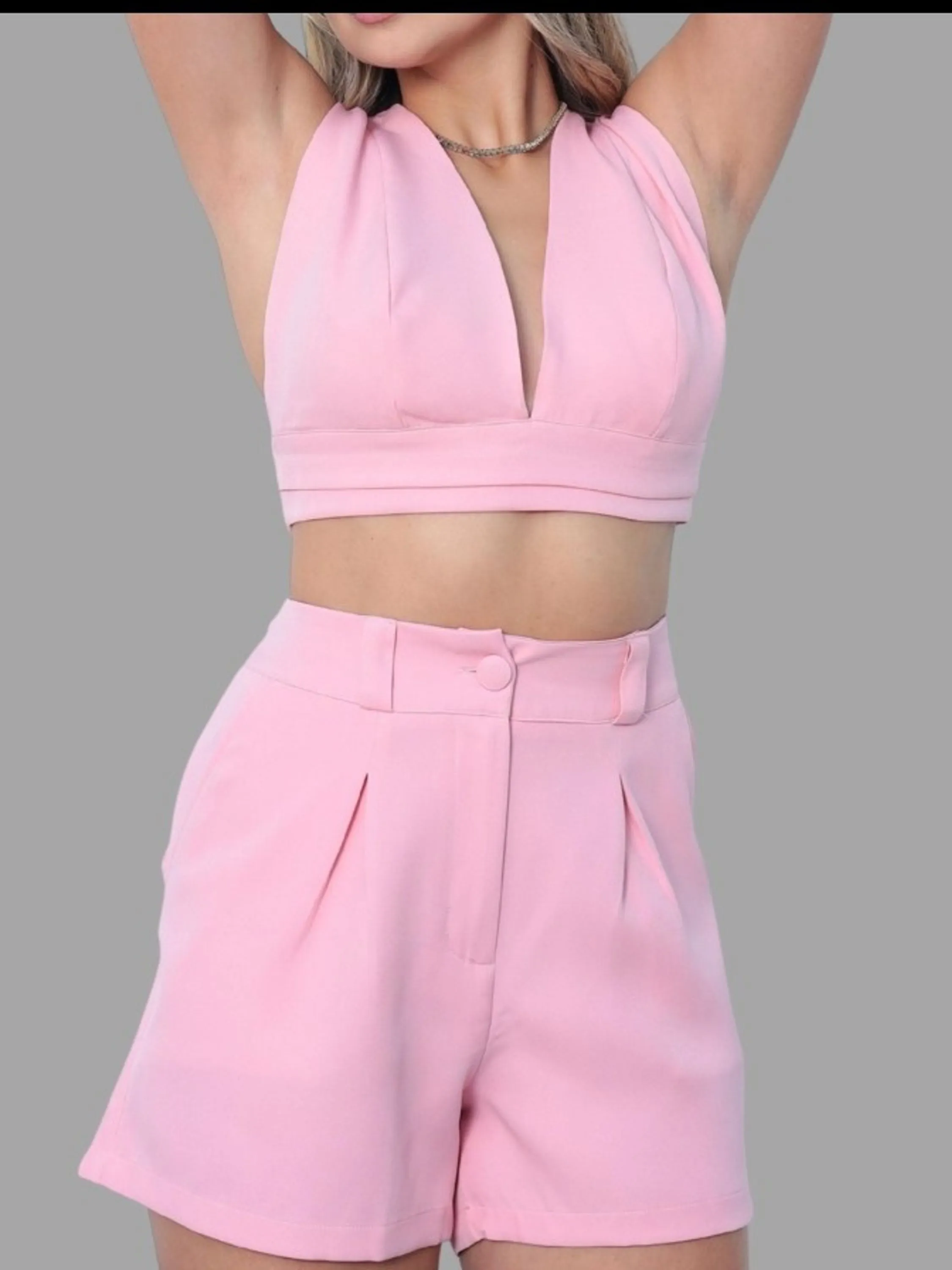 Conjunto feminino shorts e top (124)