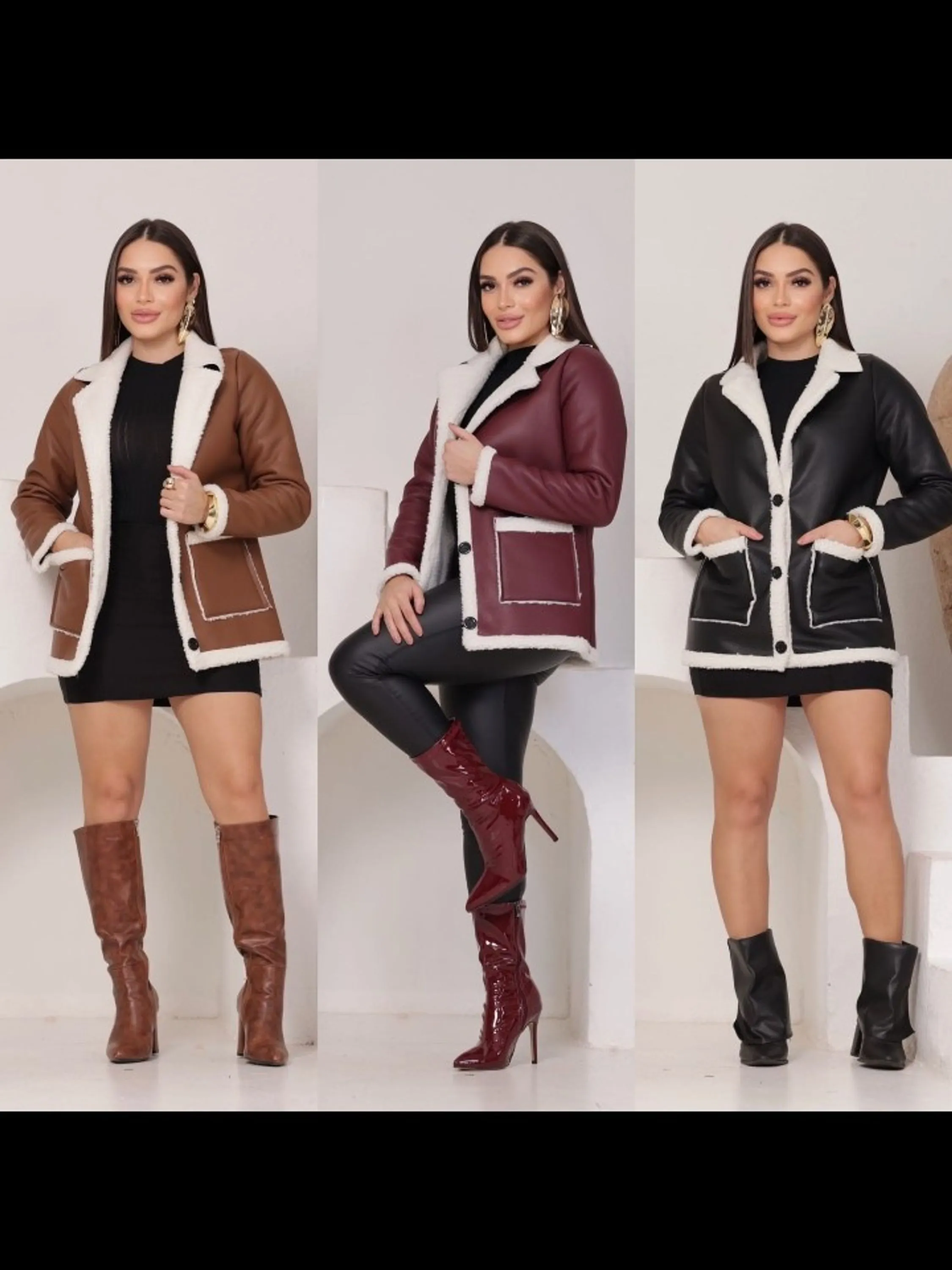 Casaco feminino forrado por. Dentro (03)