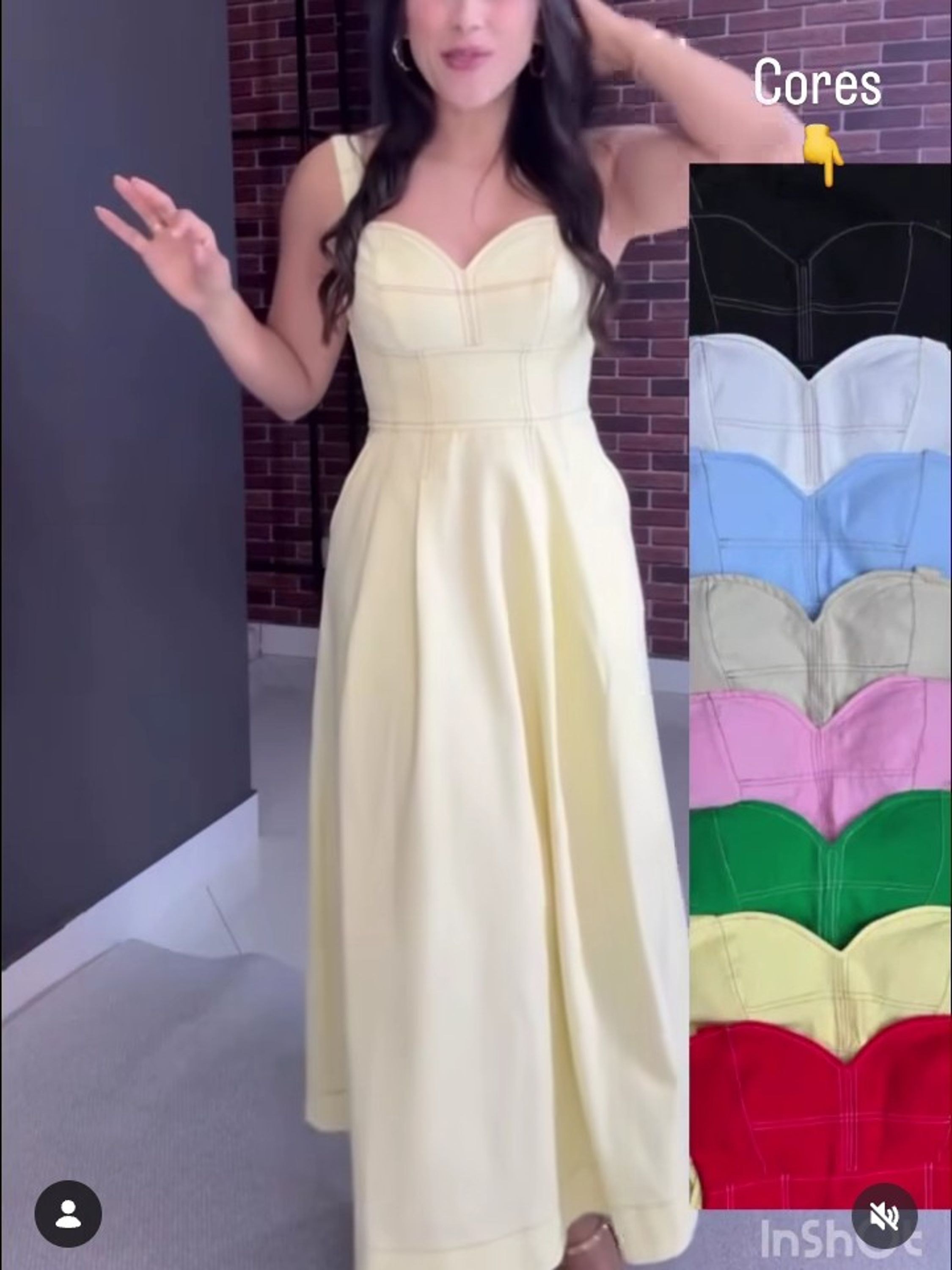 Vestido Midi feminino com bojo e bolso lateral (14)