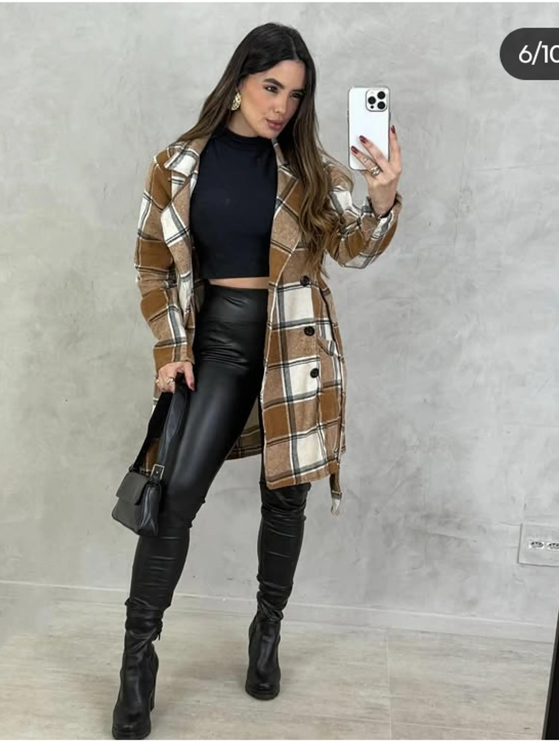 Casaco feminino flanelado xadrez (14)