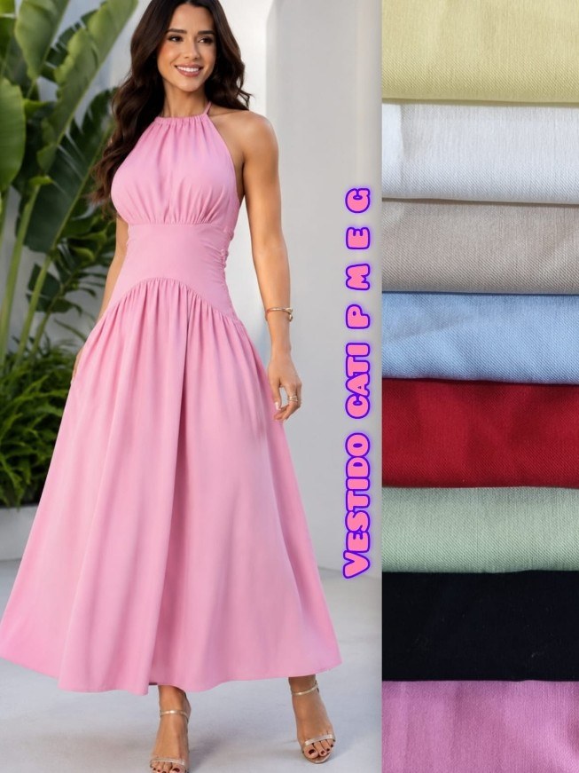 Vestido feminino  com zíper nas costas e bojo (02)