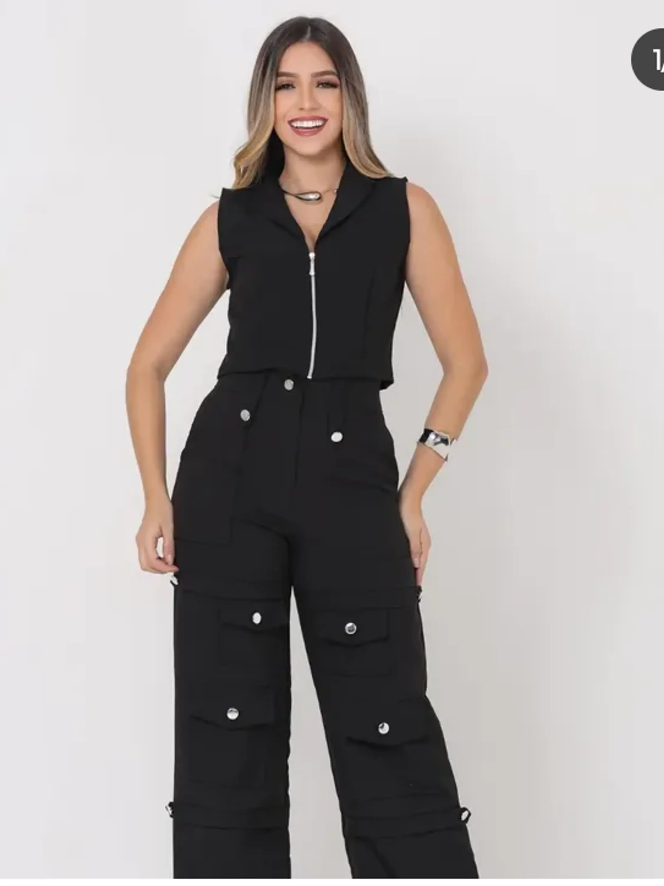 Conjunto feminino calça Pantalona (102)