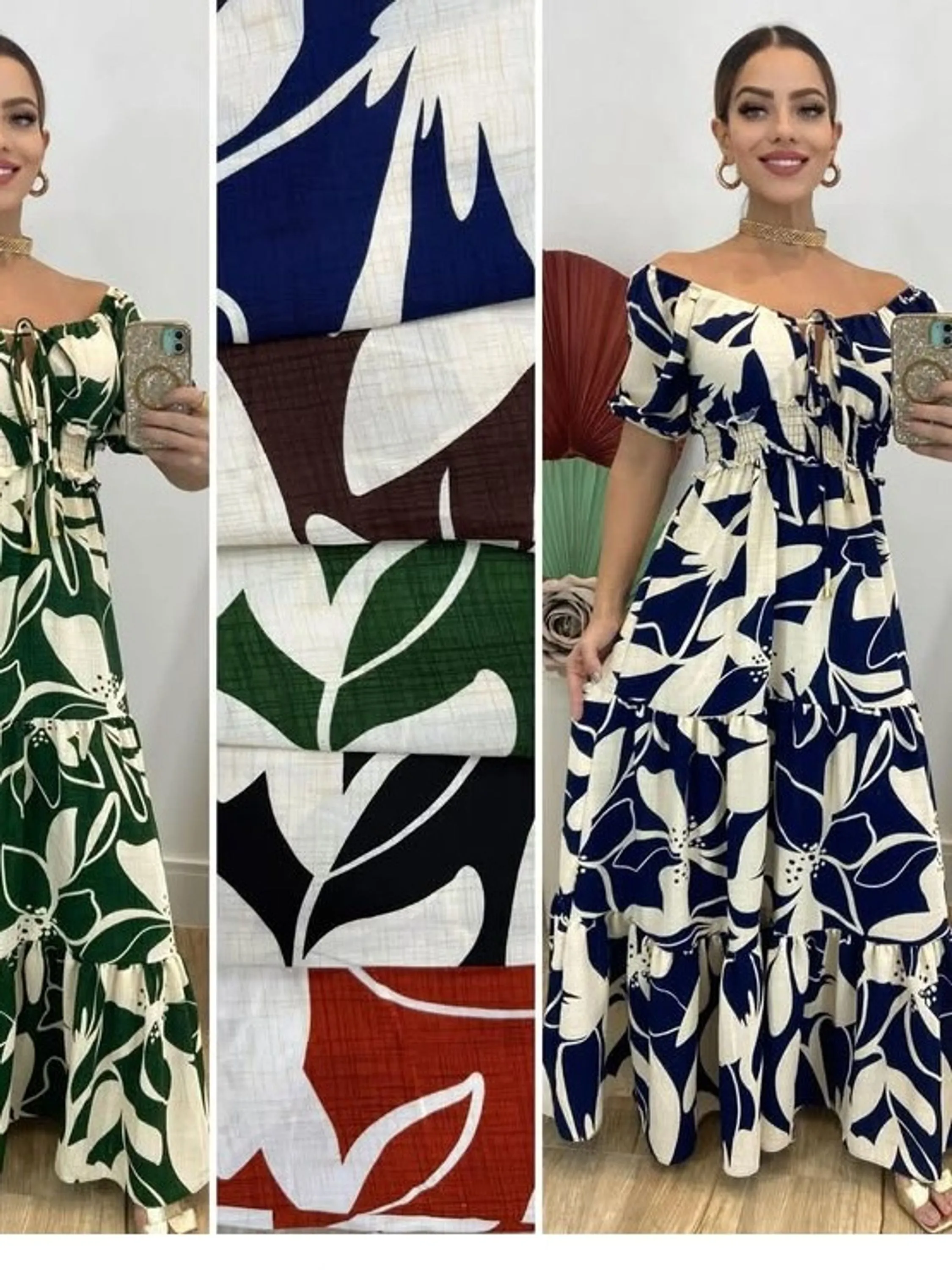 Vestido feminino estampado tamanho único (14)