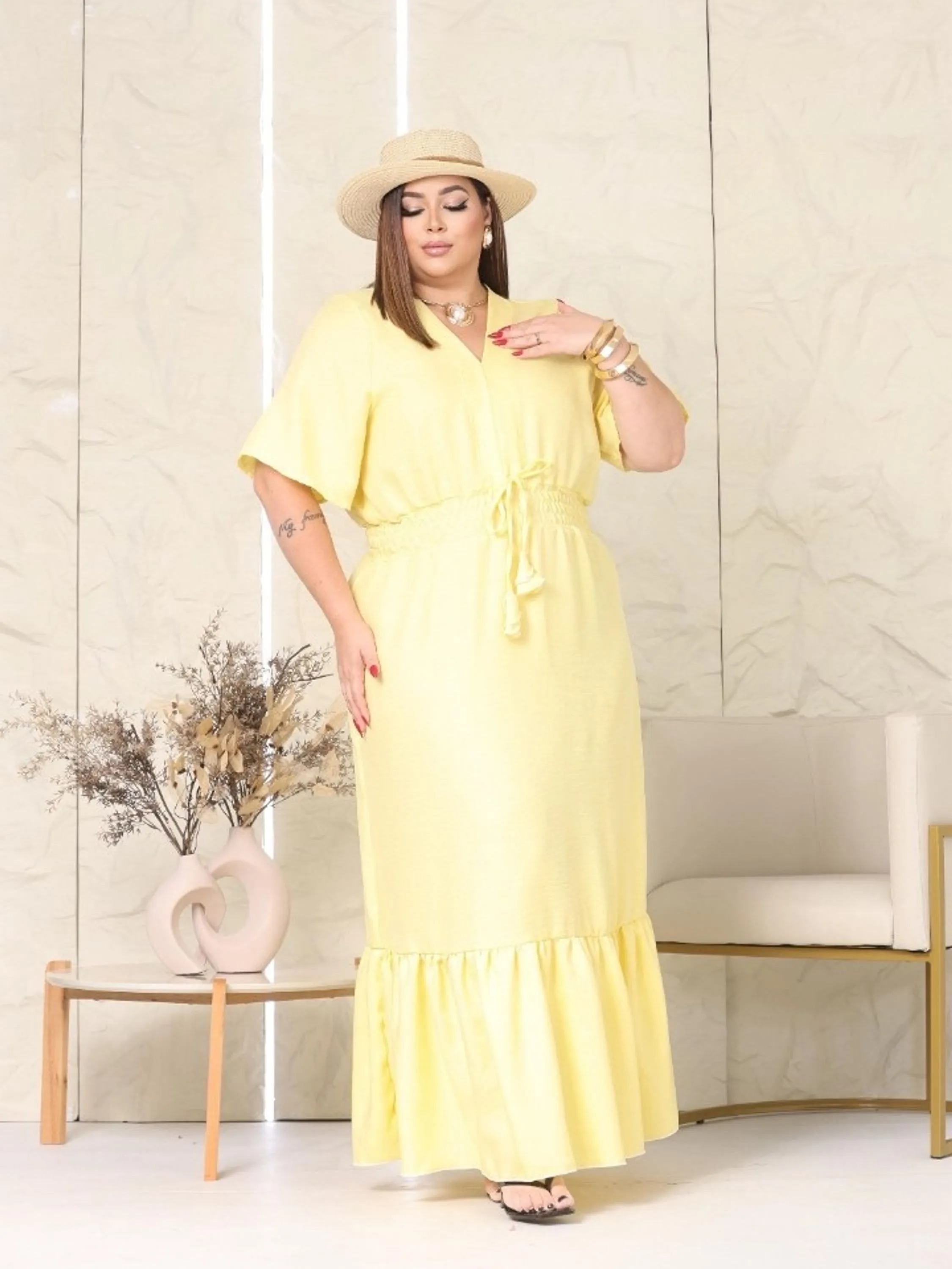 Vestido longo feminino Plus size (76)