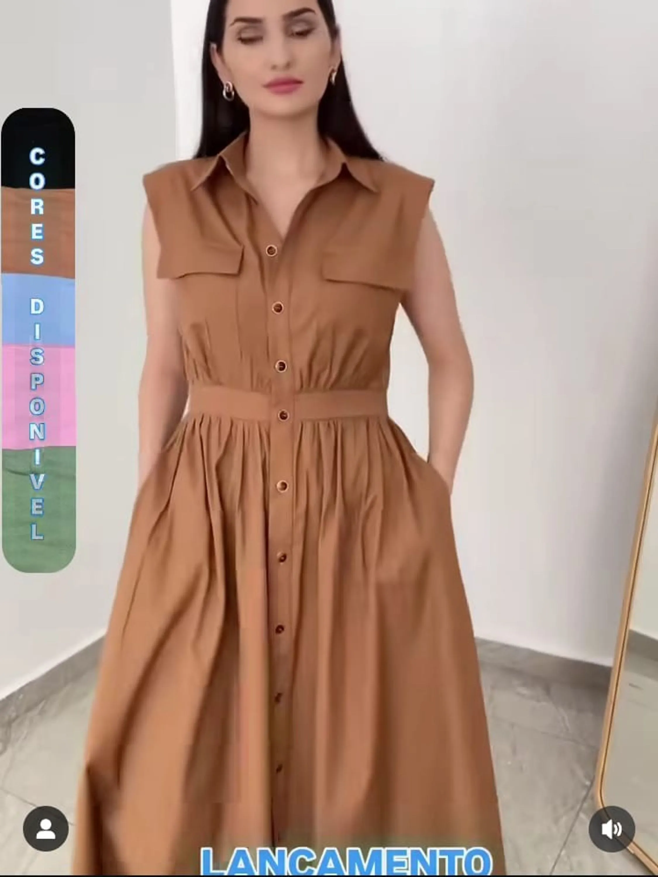 Vestido feminino Midi regata (85)
