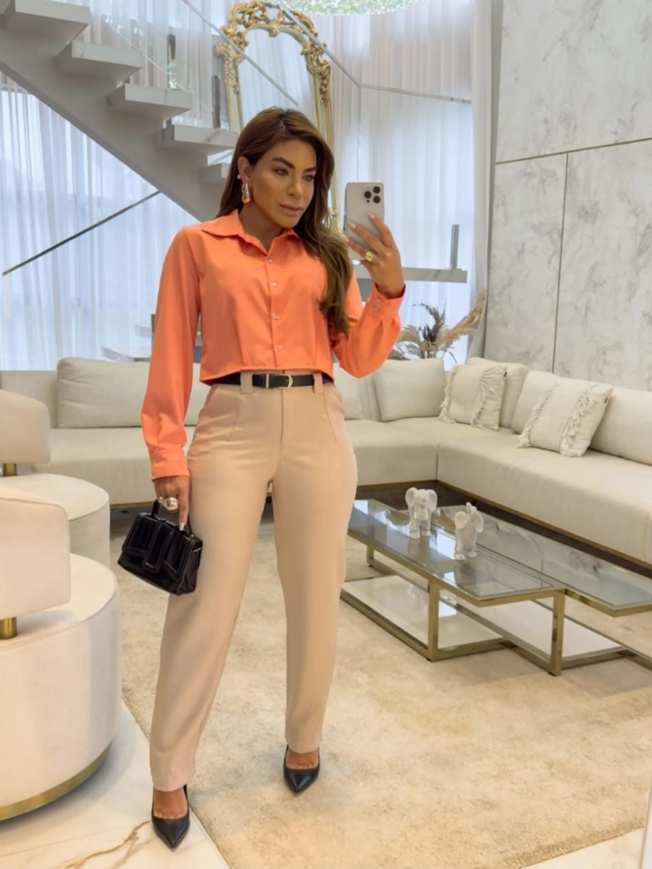 Calça feminina com cinto (12)