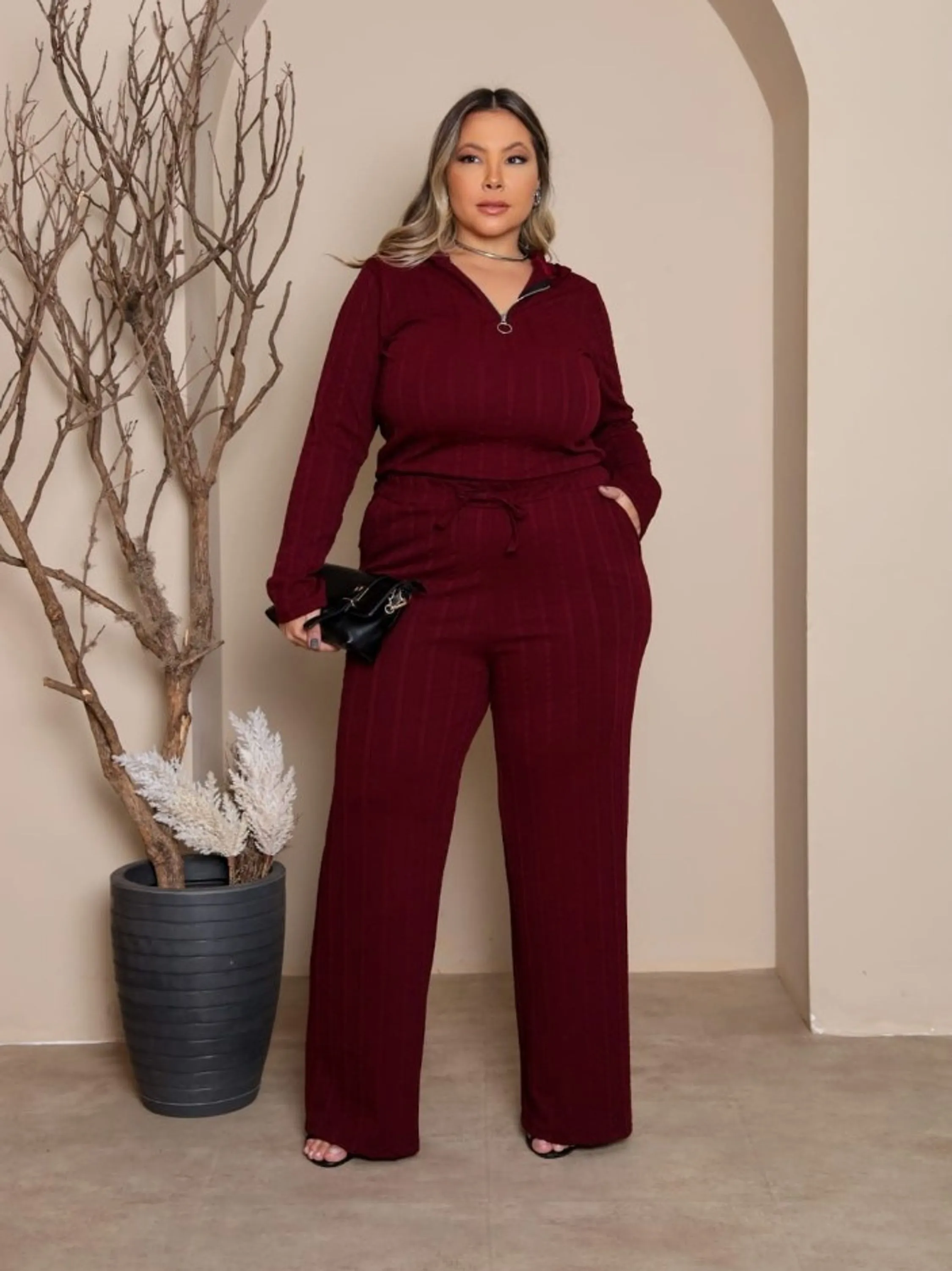 Conjunto feminino Plus size tamanho único (68)