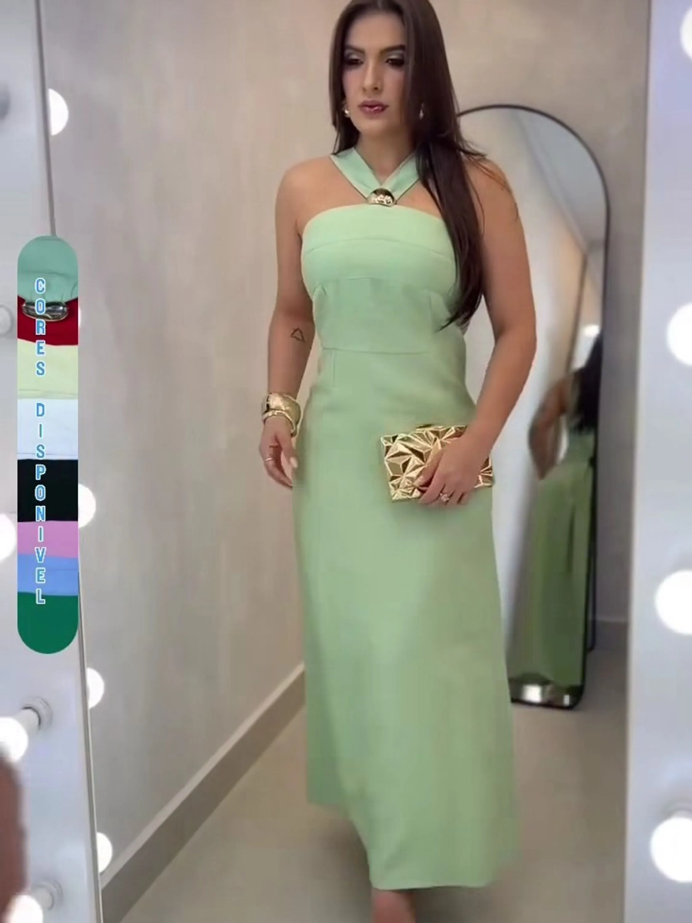 Vestido longo feminino com bojo (85)