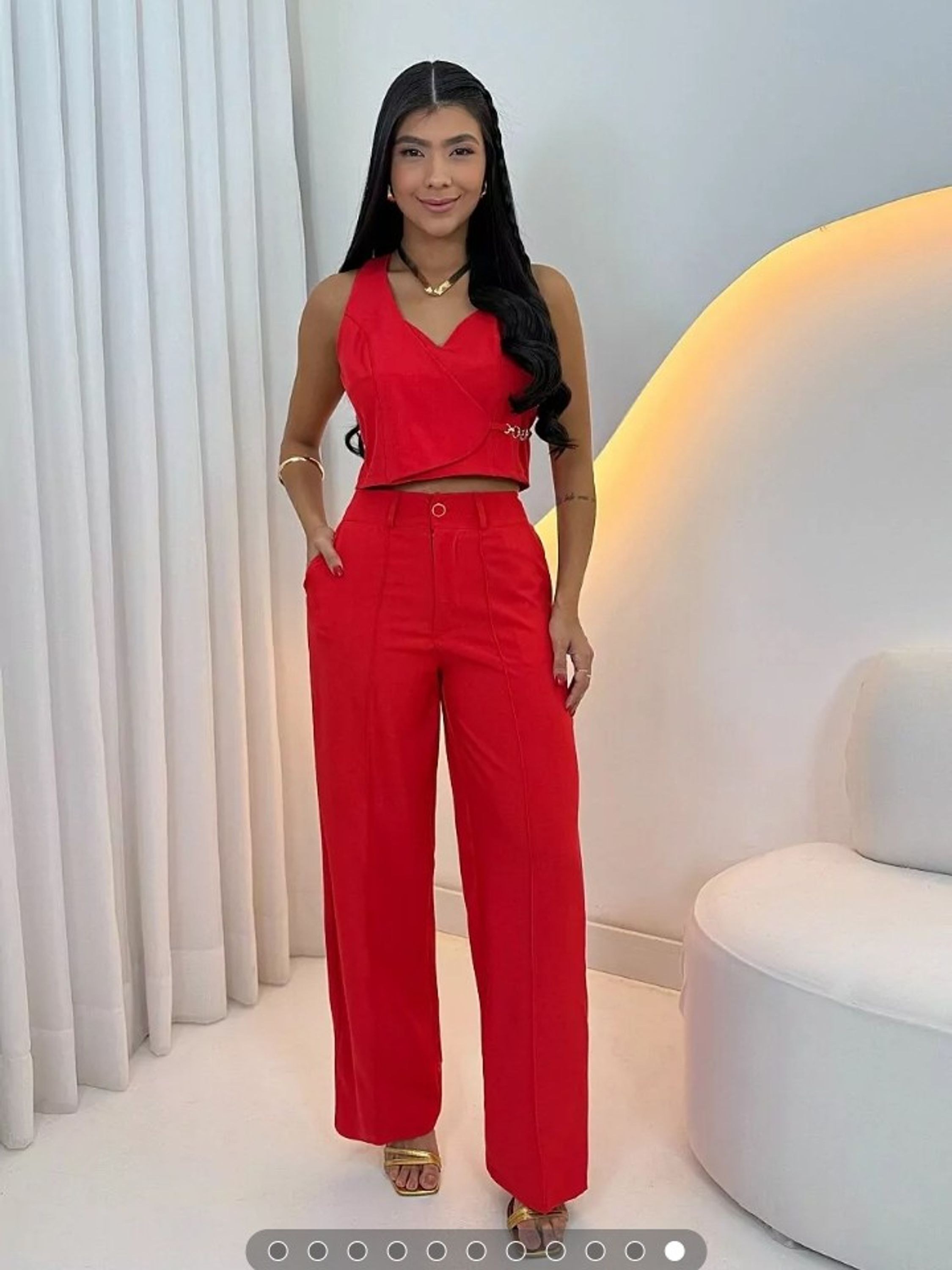 Conjunto feminino tecido Luís twill alfaiataria (27)