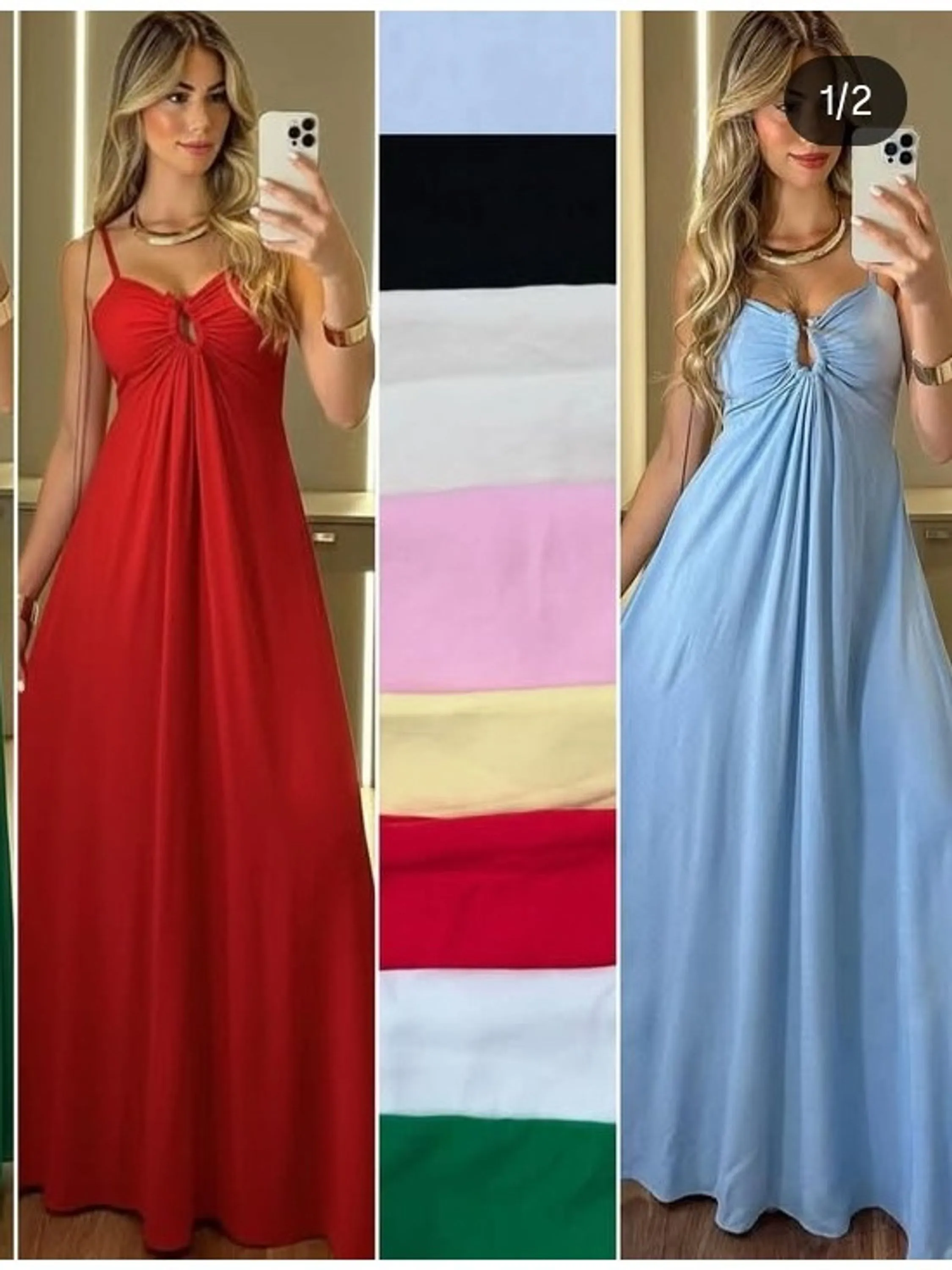 Vestido longo de alcinha com bojo feminino (14)